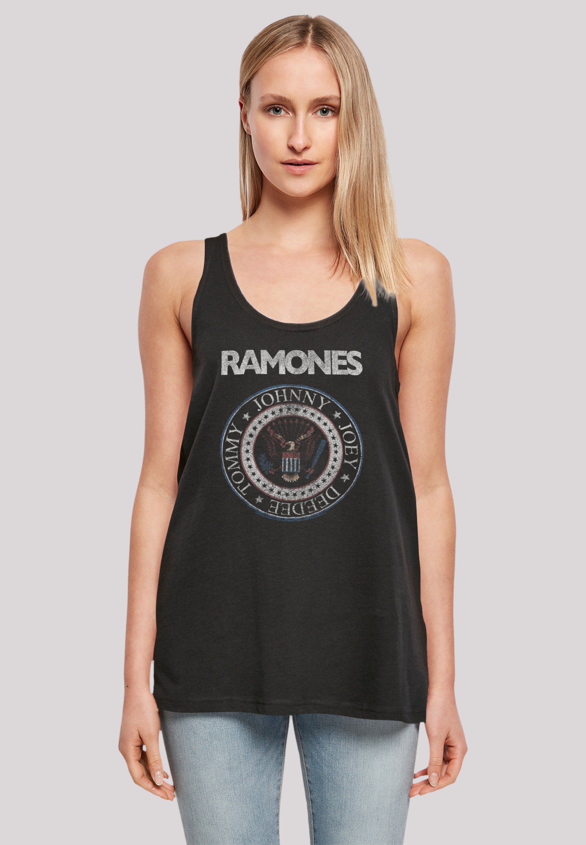 F4NT4STIC T-Shirt »Ramones Rock Musik Band Red White And Seal«, Premium Qualität, Band, Rock-Musik