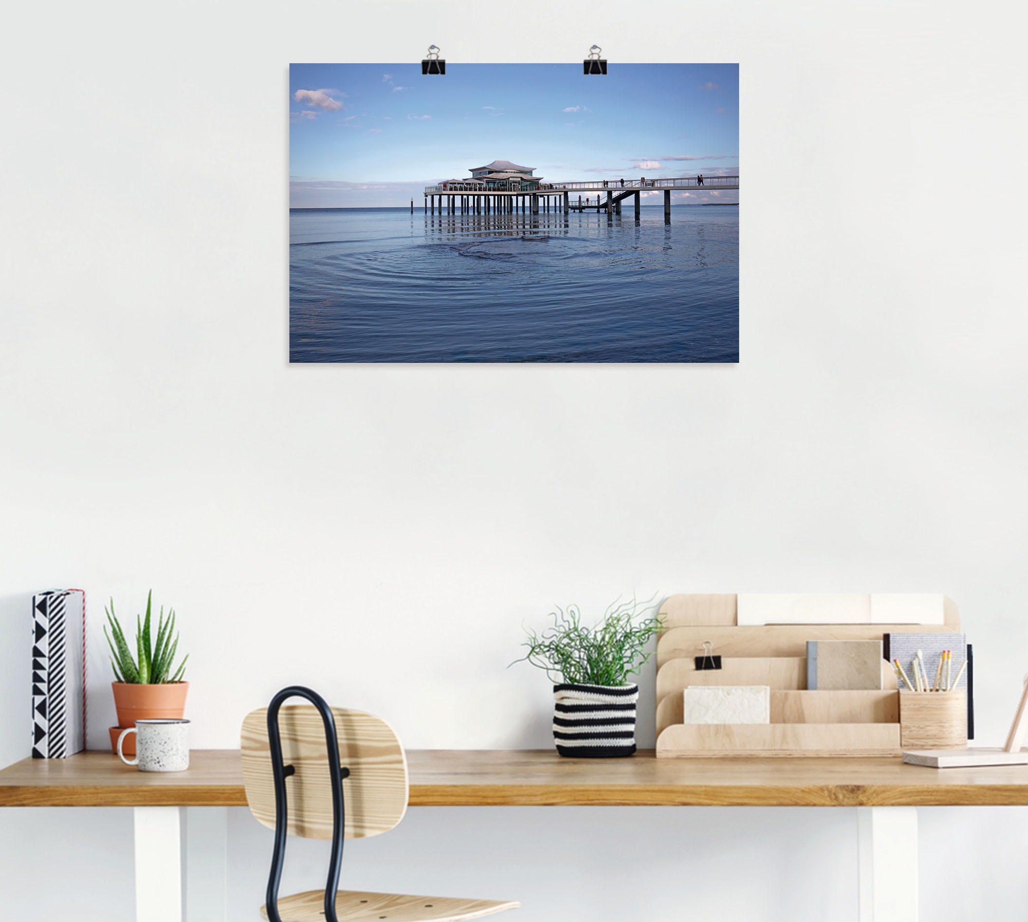 Artland Wandbild »Teehaus in Timmendorf«, Strandbilder, (1 St.), als Alubild, Leinwandbild, Wandaufkleber oder Poster in versch. Größen