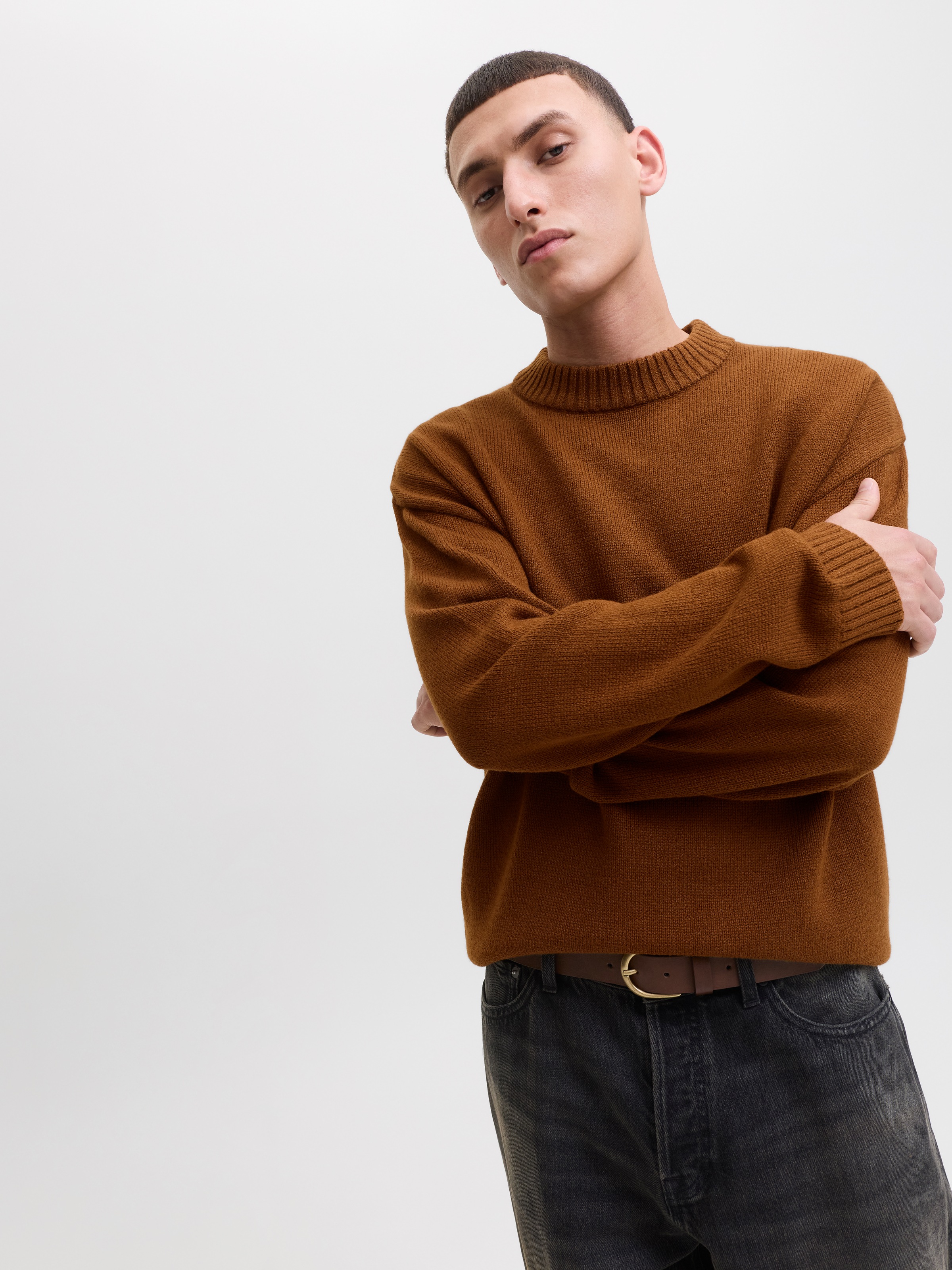 Jack & Jones Strickpullover "JJEURBAN JACK KNIT CREW NECK SN" günstig online kaufen