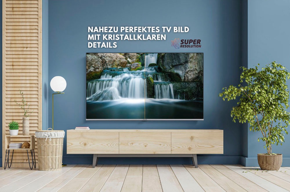 Hanseatic QLED-Fernseher »50Q850UDS«, 4K Ultra cm/50 TV-Smart-TV | BAUR HD, Android 126 Zoll