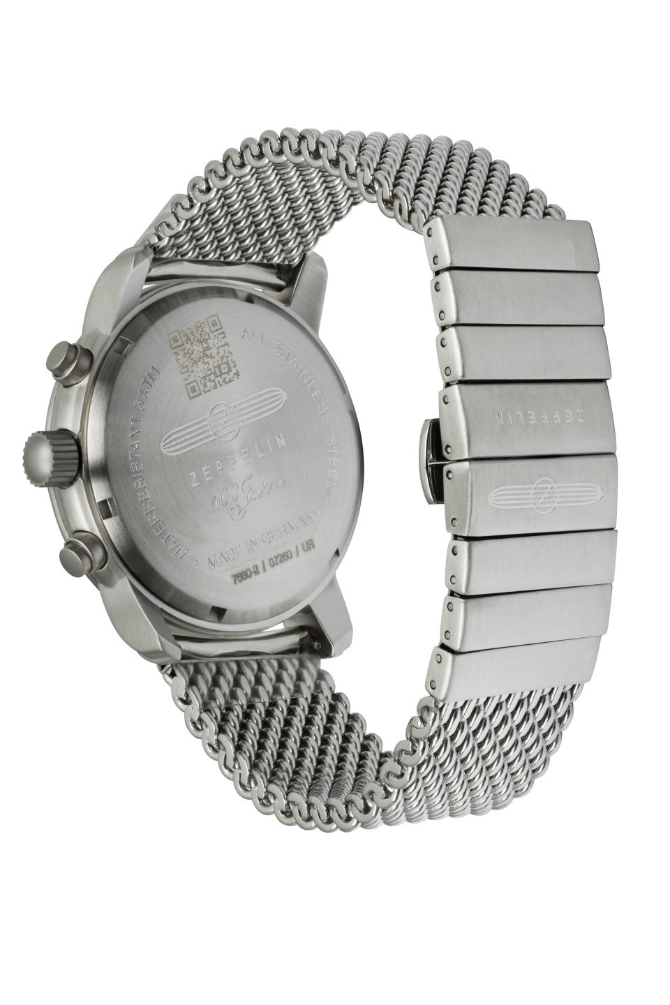 ZEPPELIN Chronograph »100 Jahre«, Quarzuhr, Armbanduhr, Herrenuhr, Made in Germany, Edelstahlarmband