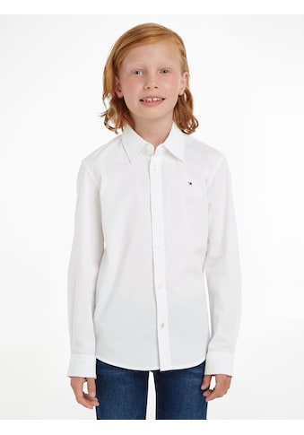 Langarmhemd »SOLID STRETCH POPLIN SHIRT L/S«, für Jungen