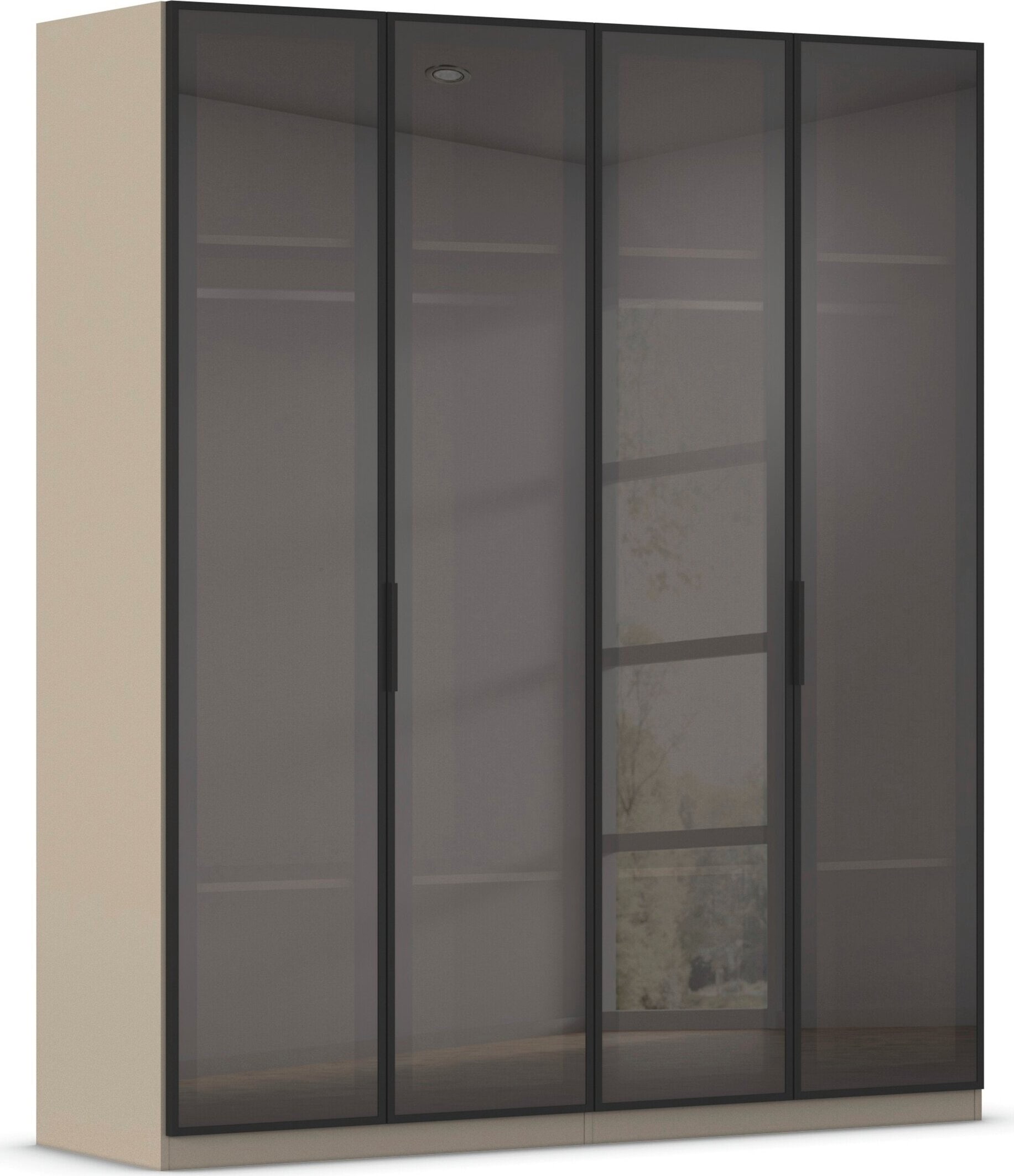 OTTO home Kleiderschrank "Schrank Möbel Schlafzimmer Garderobe Mietswohnung WELTNEUHEIT NYLLA" PATENTIERTES SCHNELLMONTAGESYSTEM mit Glasrahmentüren MADE IN GERMANY