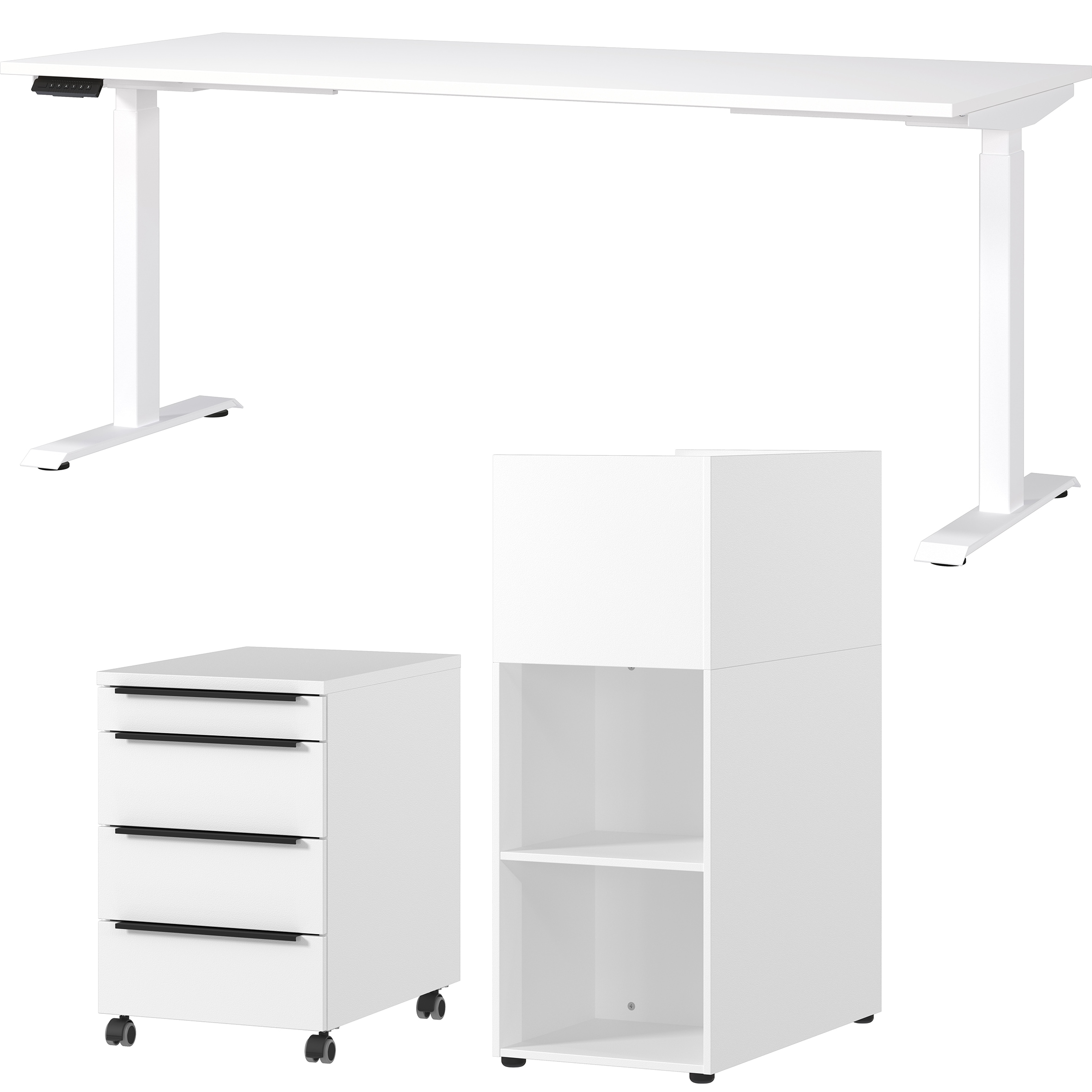 GERMANIA Büromöbel-Set "Mailand" 3 Stk. tlg. inkl. Schreibtisch, Rollcontai günstig online kaufen