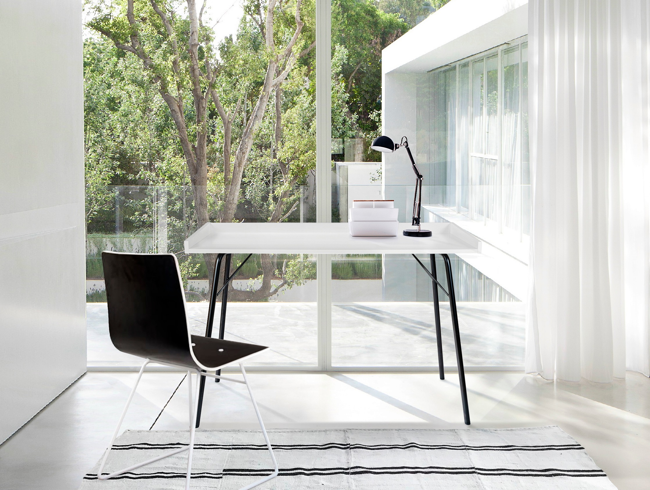 Thumbnail - Woodman Schreibtisch "Rayburn" im schlichten skandinavischen Design, FSC-zertifiziert