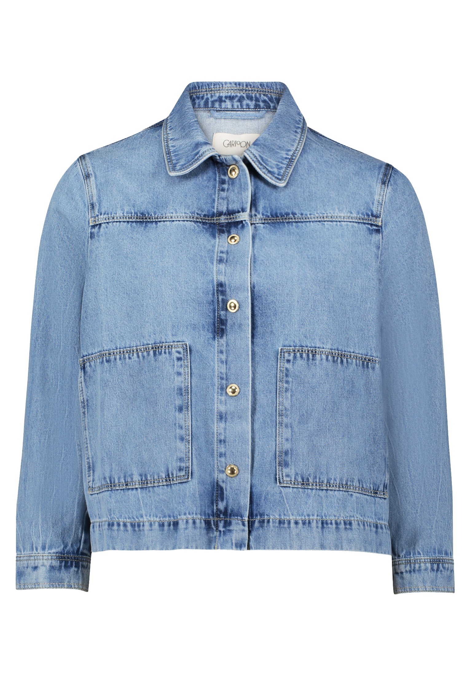Cartoon Jackenblazer "Cartoon Damen Jeansjacke mit aufgesetzten Taschen", T günstig online kaufen