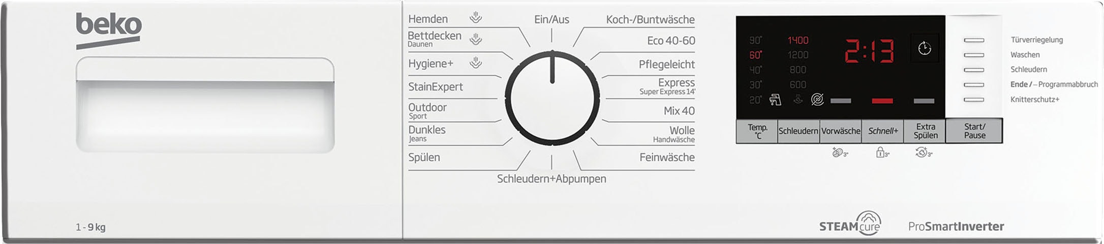 BEKO Waschmaschine »WMO922A 7171742200«, 9 kg, 1400 U/min