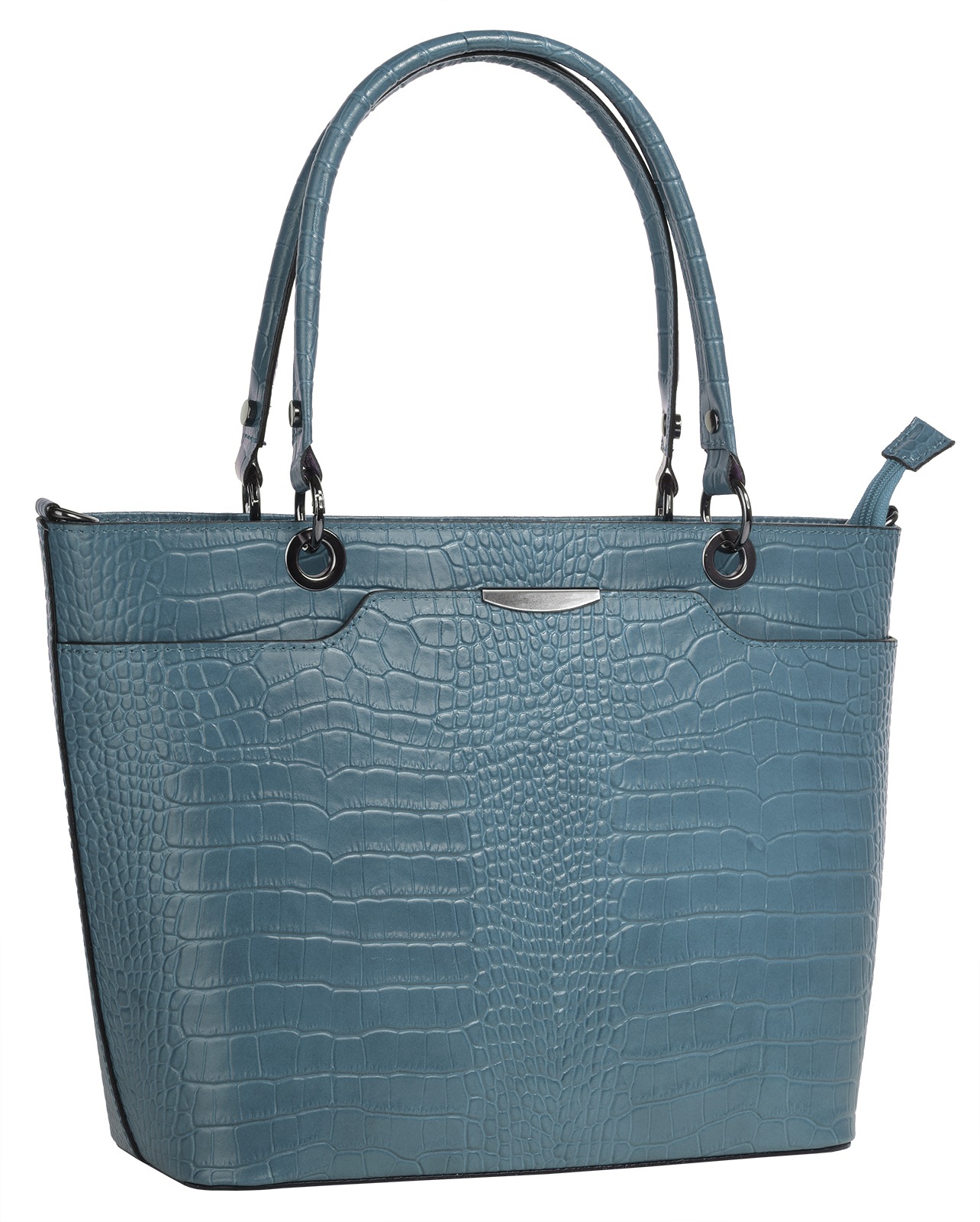 Cluty Henkeltasche, echt Leder, Made in Italy