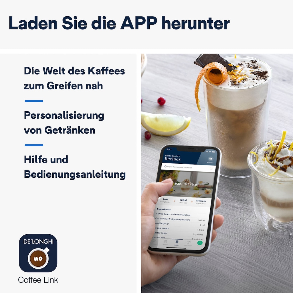 De'Longhi Kaffeevollautomat »Eletta Explore Cold Brew Extraction ECAM450.86.T«