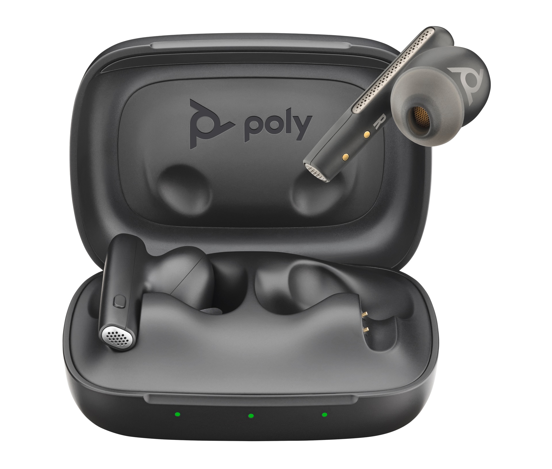 Poly Wireless-Headset »BT Headset Voyager Free 60 UC USB-C/A«, Bluetooth, Active Noise Cancelling (ANC), Active Noise Canceling
