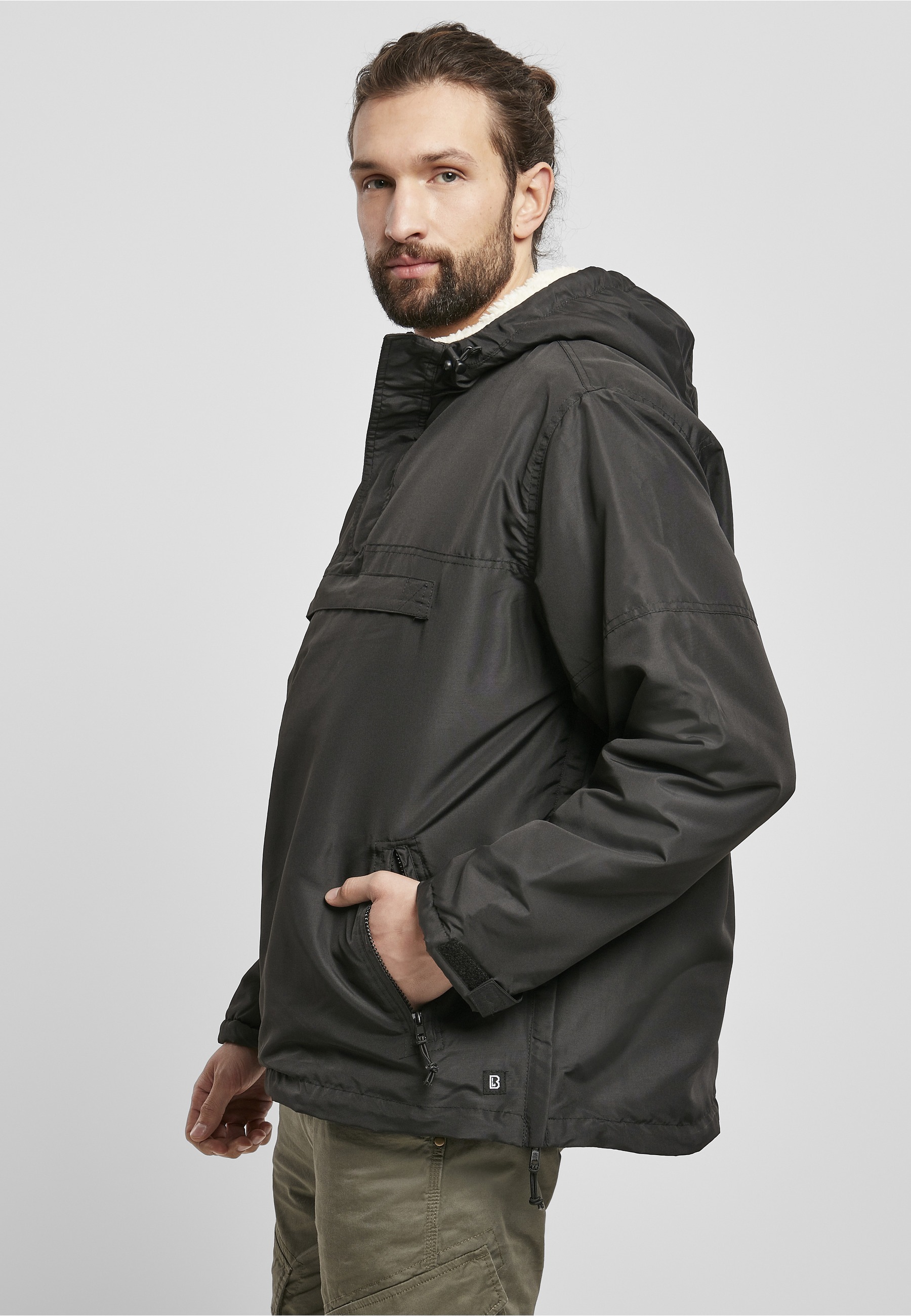 Brandit Allwetterjacke »Brandit Herren Windbreaker Sherpa« 1 Stk. tlg. mit Kapuze