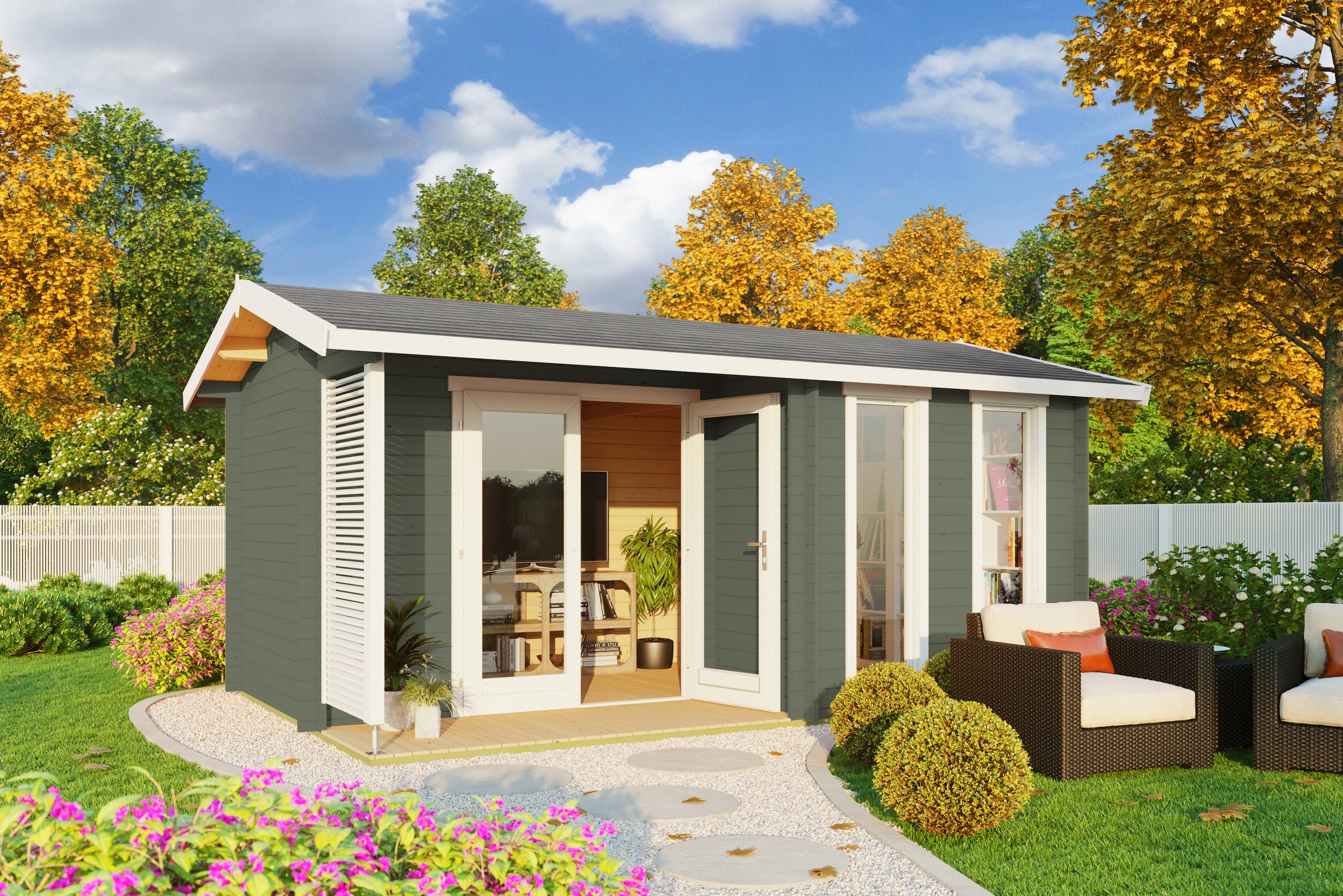 Nordic Holz Gartenhaus "Riverside" günstig online kaufen