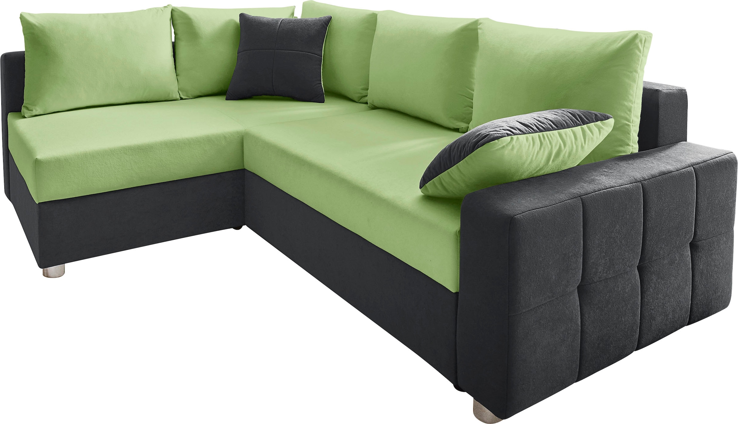 COLLECTION AB Ecksofa »Parma L-Form«, mit Bettfunktion und Federkern