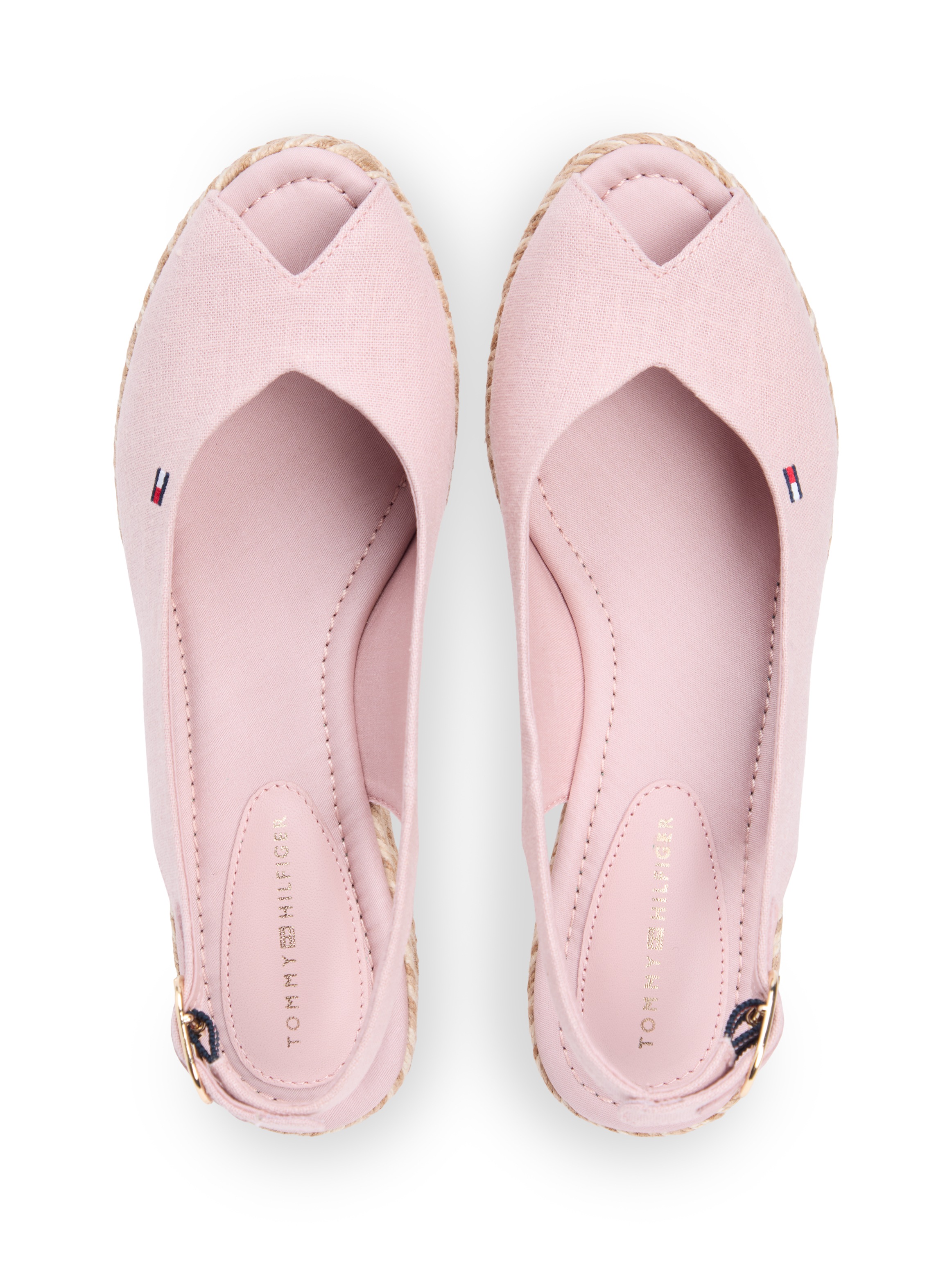 Tommy Hilfiger Keilsandalette »MID WEDGE ESPAD SLINGBACK SPECK«  Sommerschuh, Riemchensandale mit verstellbarem Riemchen