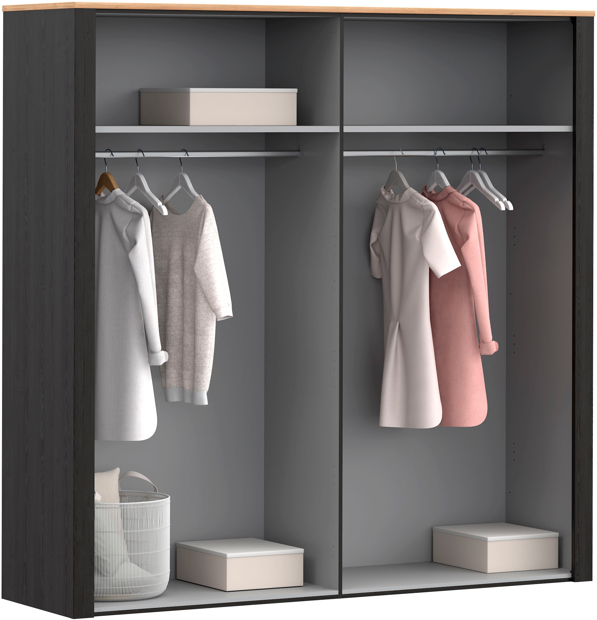 FORTE Kleiderschrank »Bohol« Höhe 214 cm, Spiegeltüre, SoftClose