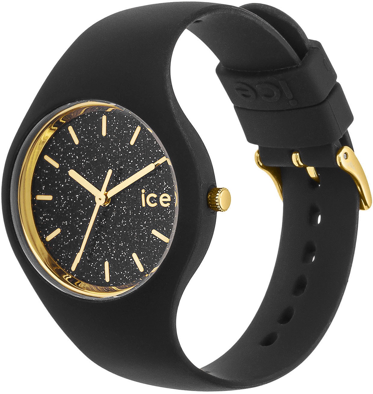 ice-watch Quarzuhr »ICE glitter - S37 - 3H«, Armbanduhr, Damenuhr, Silikonarmband, analog