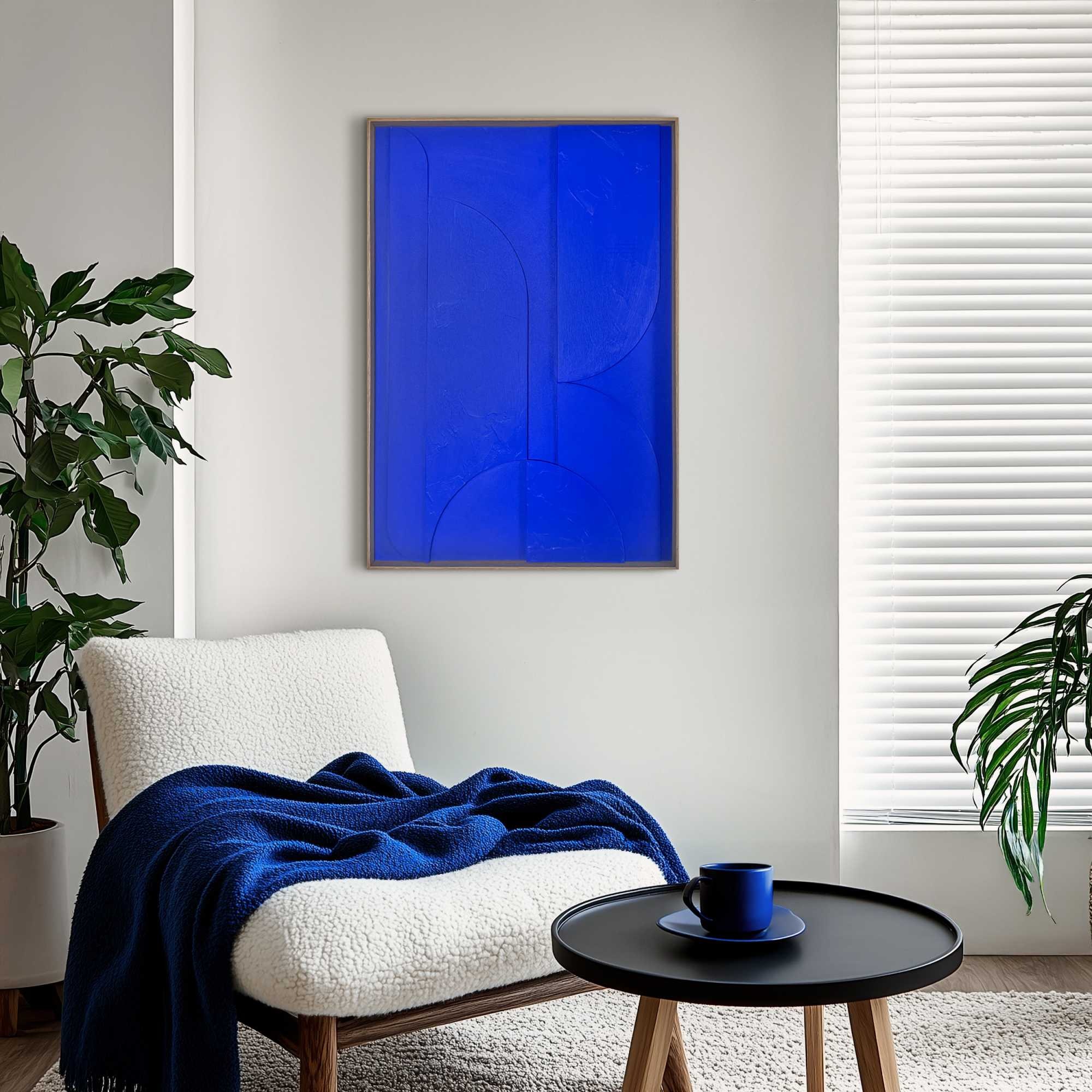 Reinders! Wandbild »Shapes - cobalt blue«
