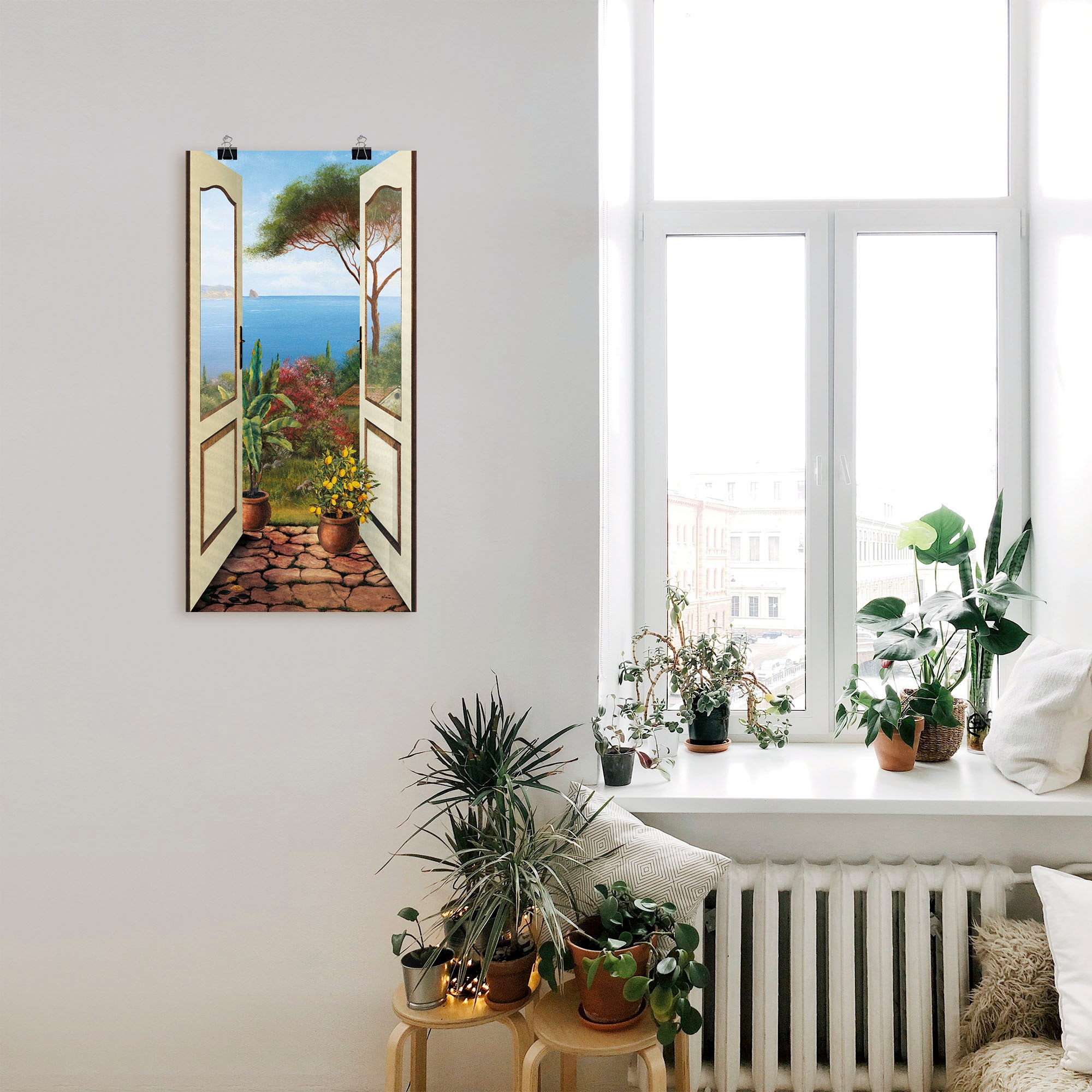 Artland Wandbild »Veranda am Meer«, Küstenbilder, (1 St.), als Alubild, Outdoorbild, Leinwandbild, Poster, Wandaufkleber