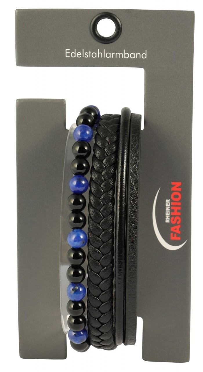 Adelia´s Edelstahlarmband »Herren Armband aus Edelstahl mit Onyx«