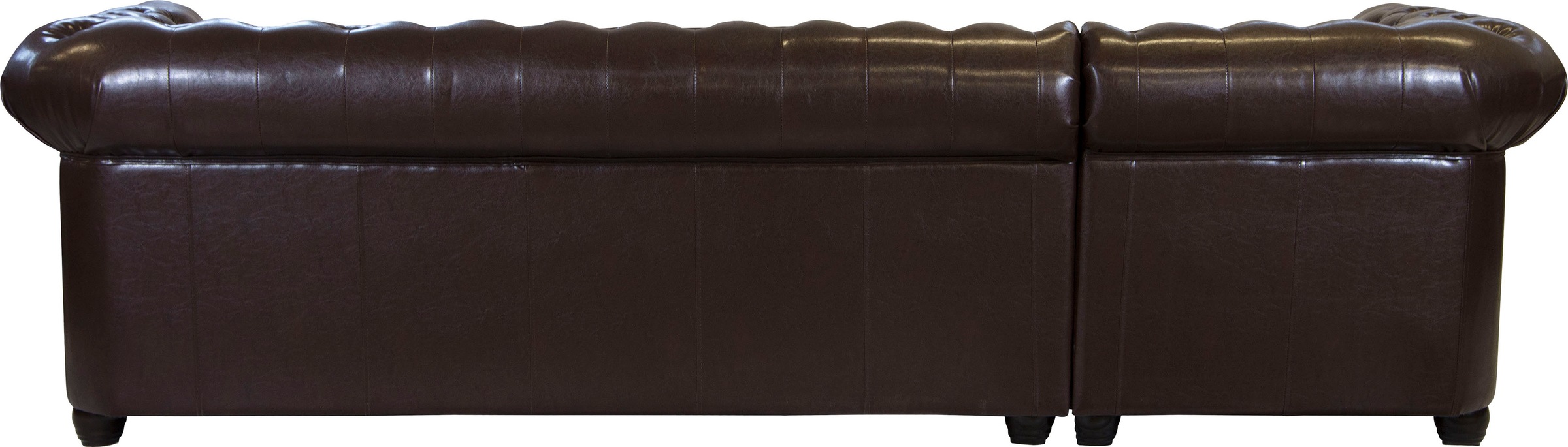 Home affaire Chesterfield-Sofa »Rysum L-Form«, Chesterfield-Optik mit Ottomanen-Abschluß