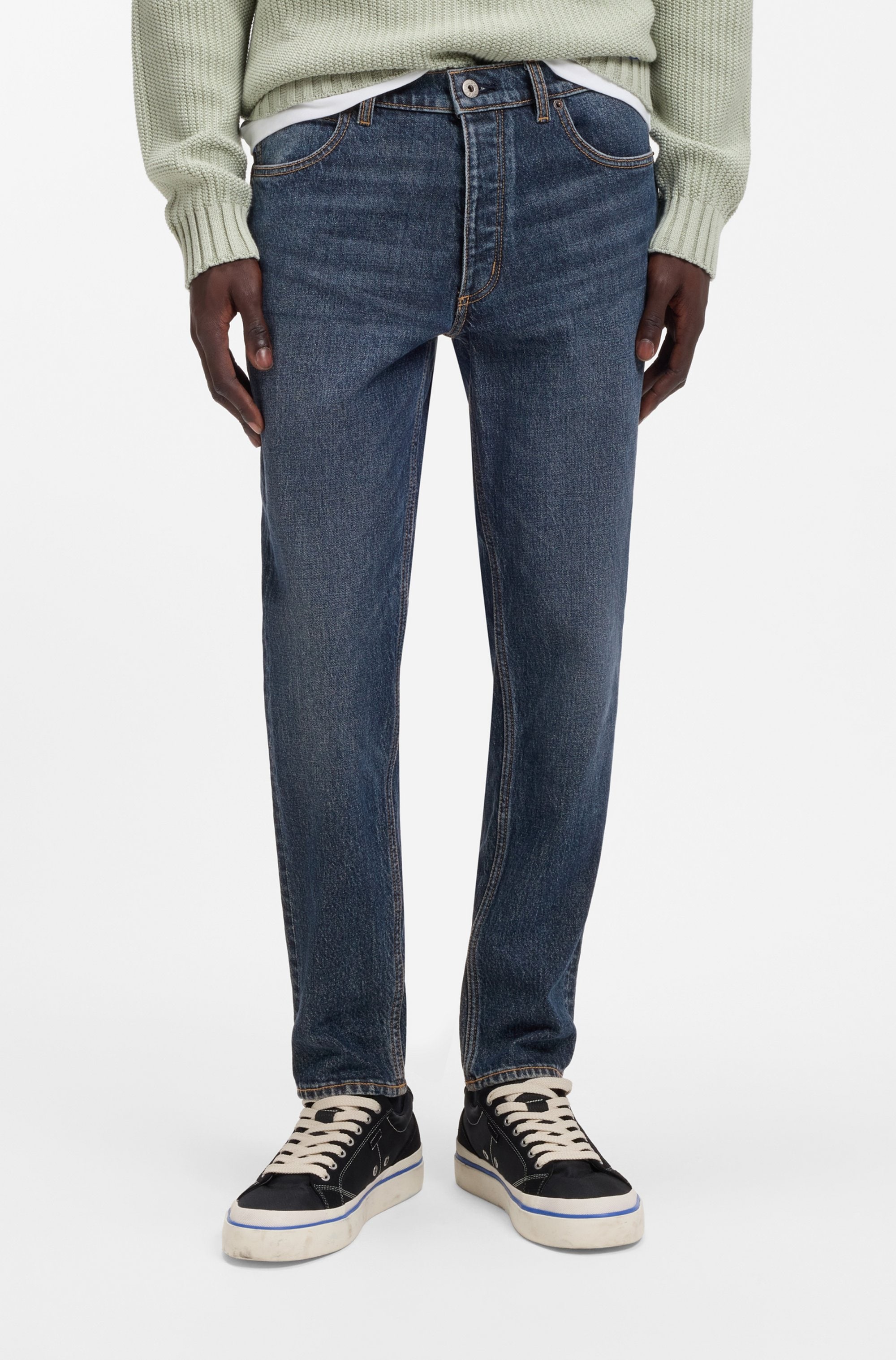 HUGO Tapered-fit-Jeans "Brody" mit Stone-washed-Finish