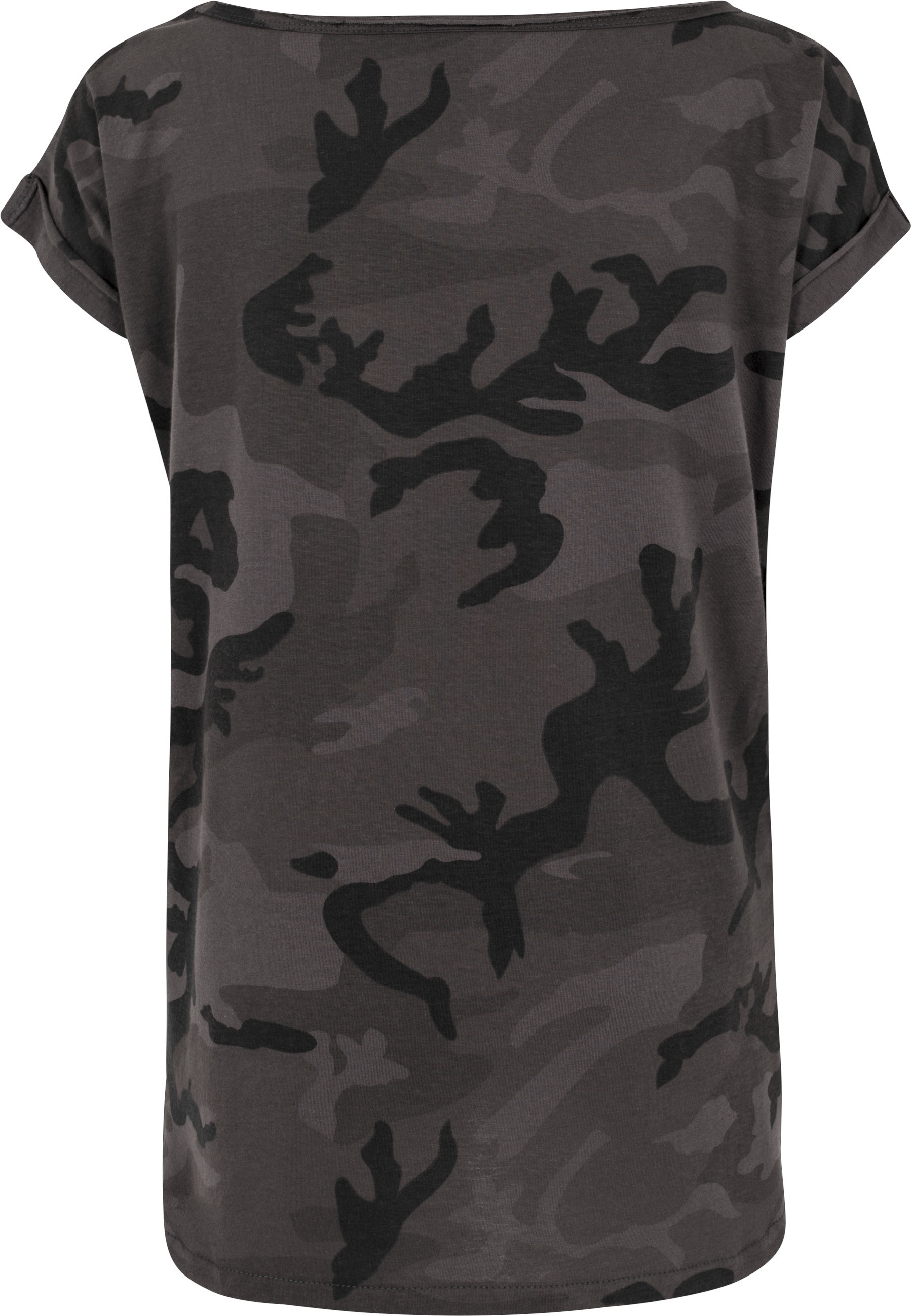 URBAN CLASSICS T-Shirt »Urban Classics Damen Ladies Camo Back Shaped Tee« 1 Stk.
