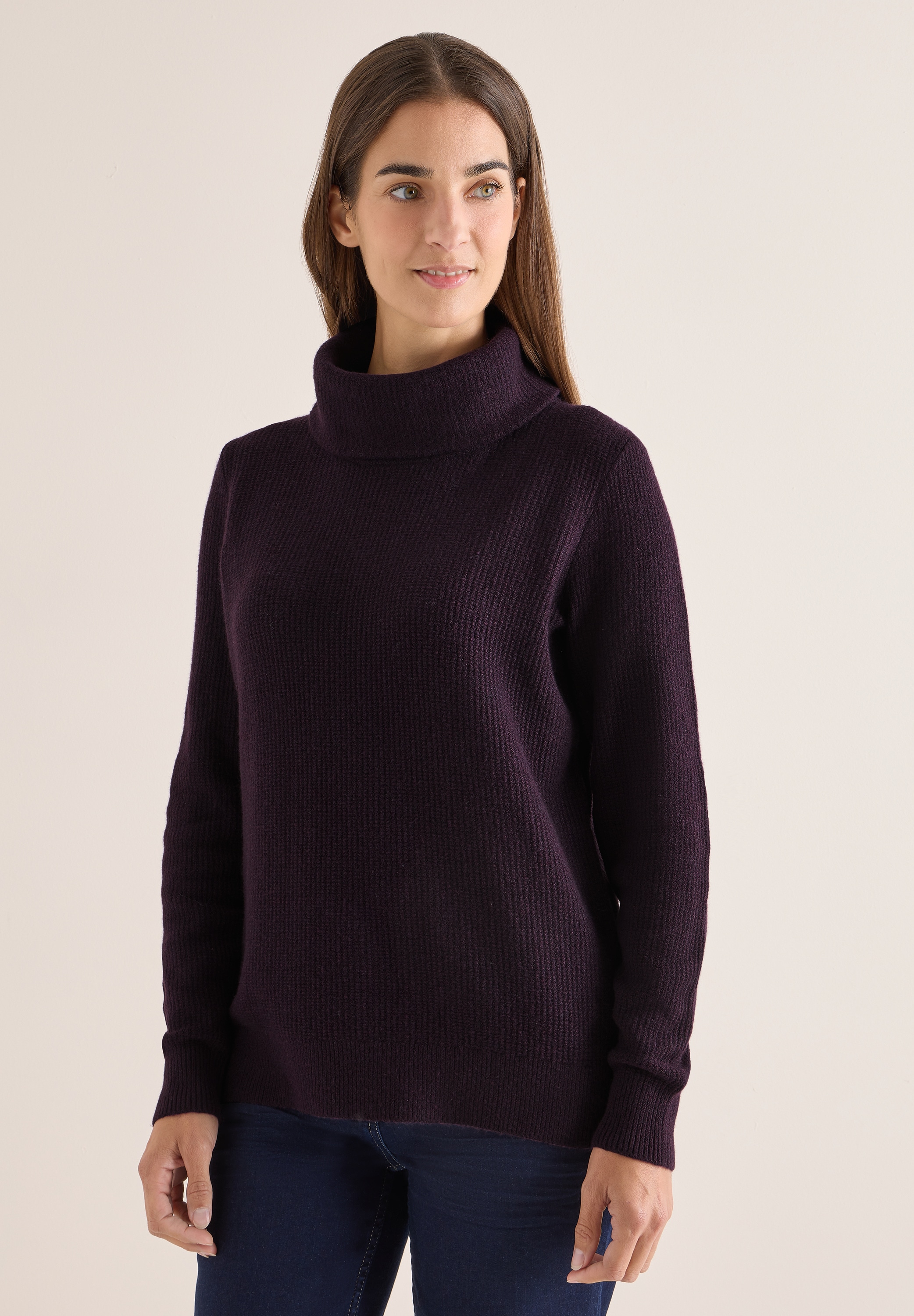 Cecil Strickpullover mit großem Kragen