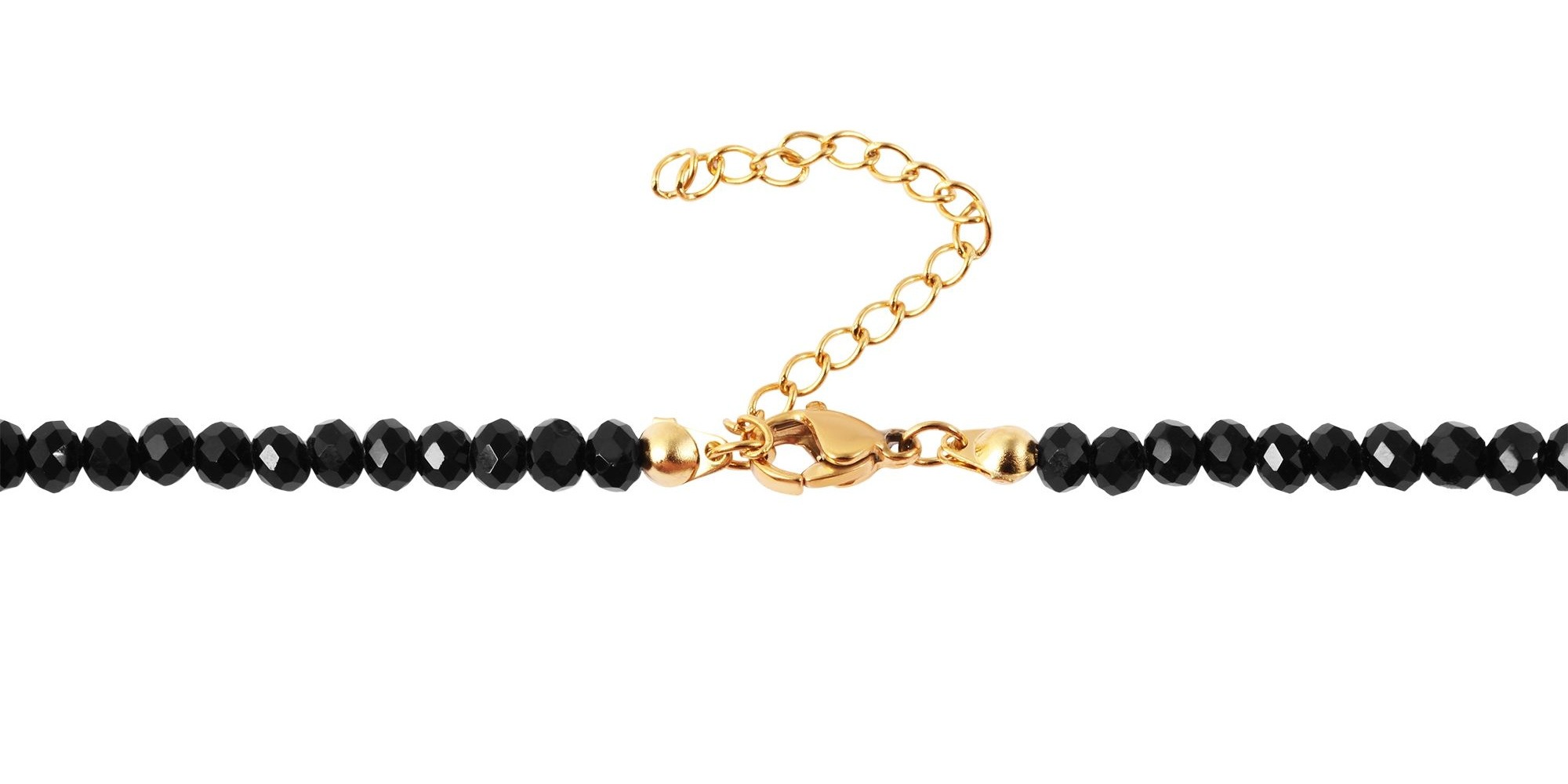 Kette ohne Anhänger ADELIA´S "Damen Halskette mit Anhänger – Lebensbaum aus Glas", schwarz, Halsketten, Damen, 42cm, Ideal als Geschenk zum einen besonderen Tag
