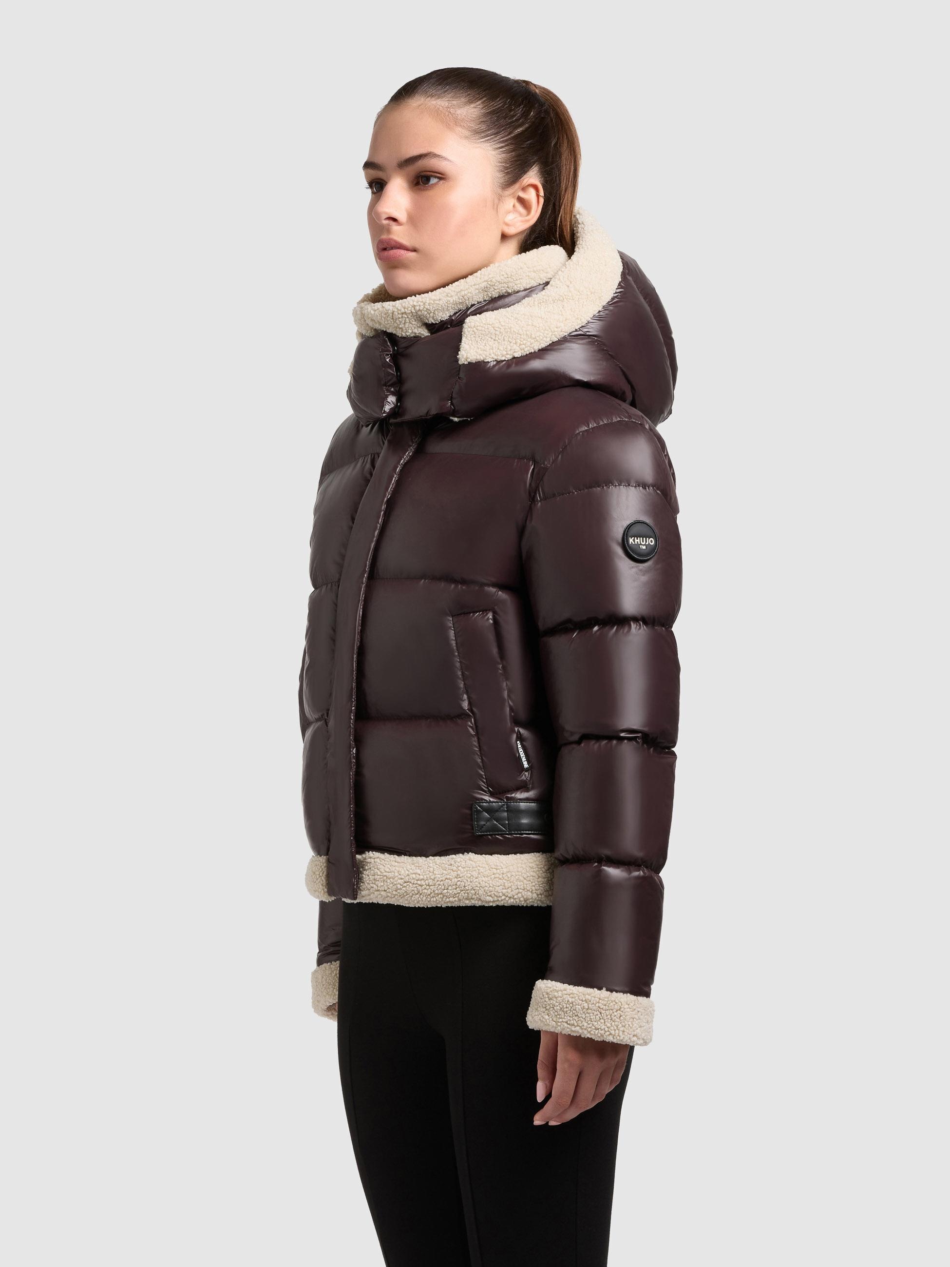 khujo Winterjacke "Nessie2" mit Kapuze Gefütterte Steppjacke mit Plüschdeta günstig online kaufen