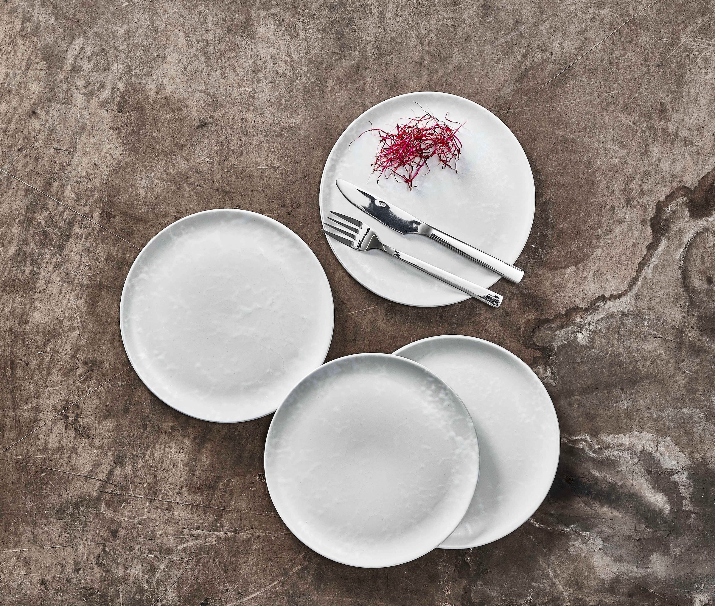 aida RAW Frühstücksteller »Arctic White«, (Set, 6 St.), Steinzeug, Ø 23 cm  kaufen | BAUR
