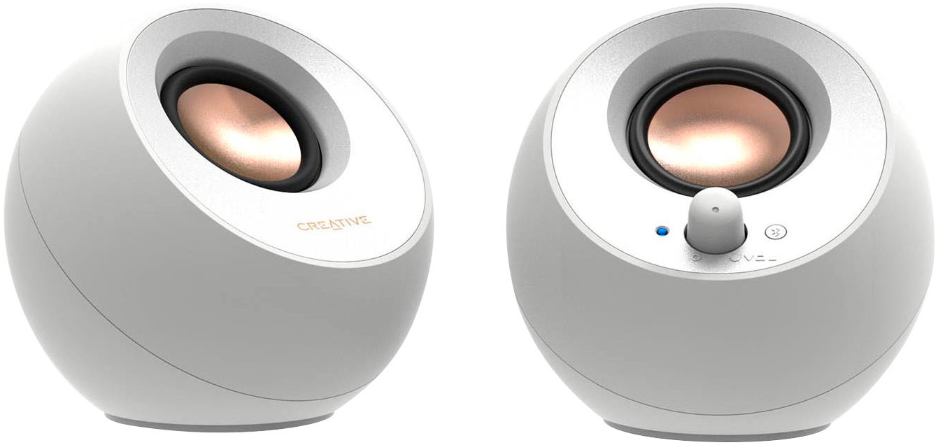 Creative PC-Lautsprecher »Pebble V3 weiss« Blue...