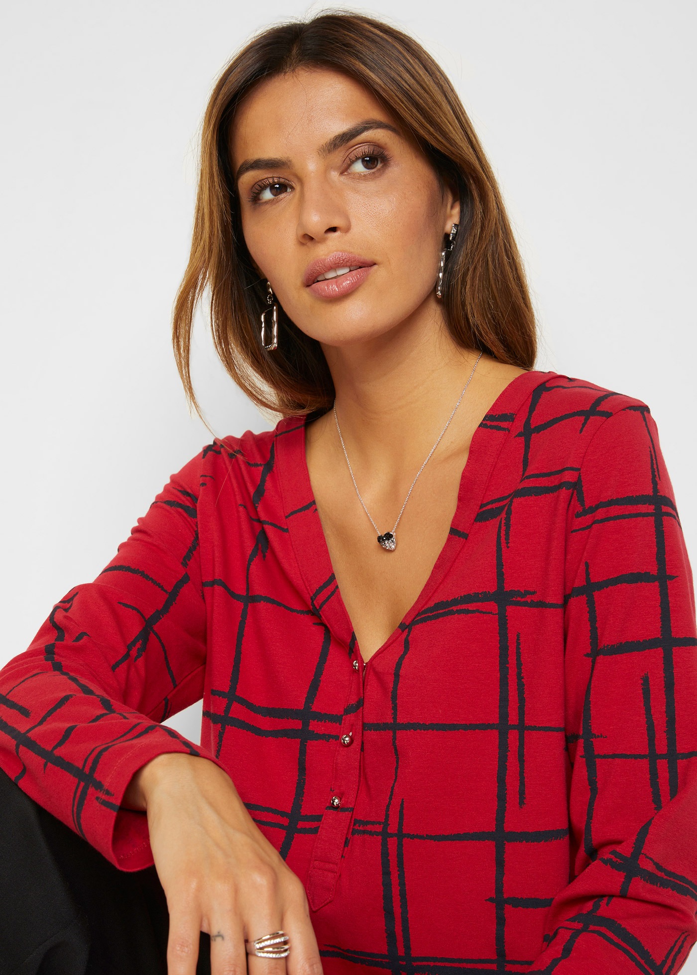 Thumbnail - bonprix Blusenshirt Longshirt