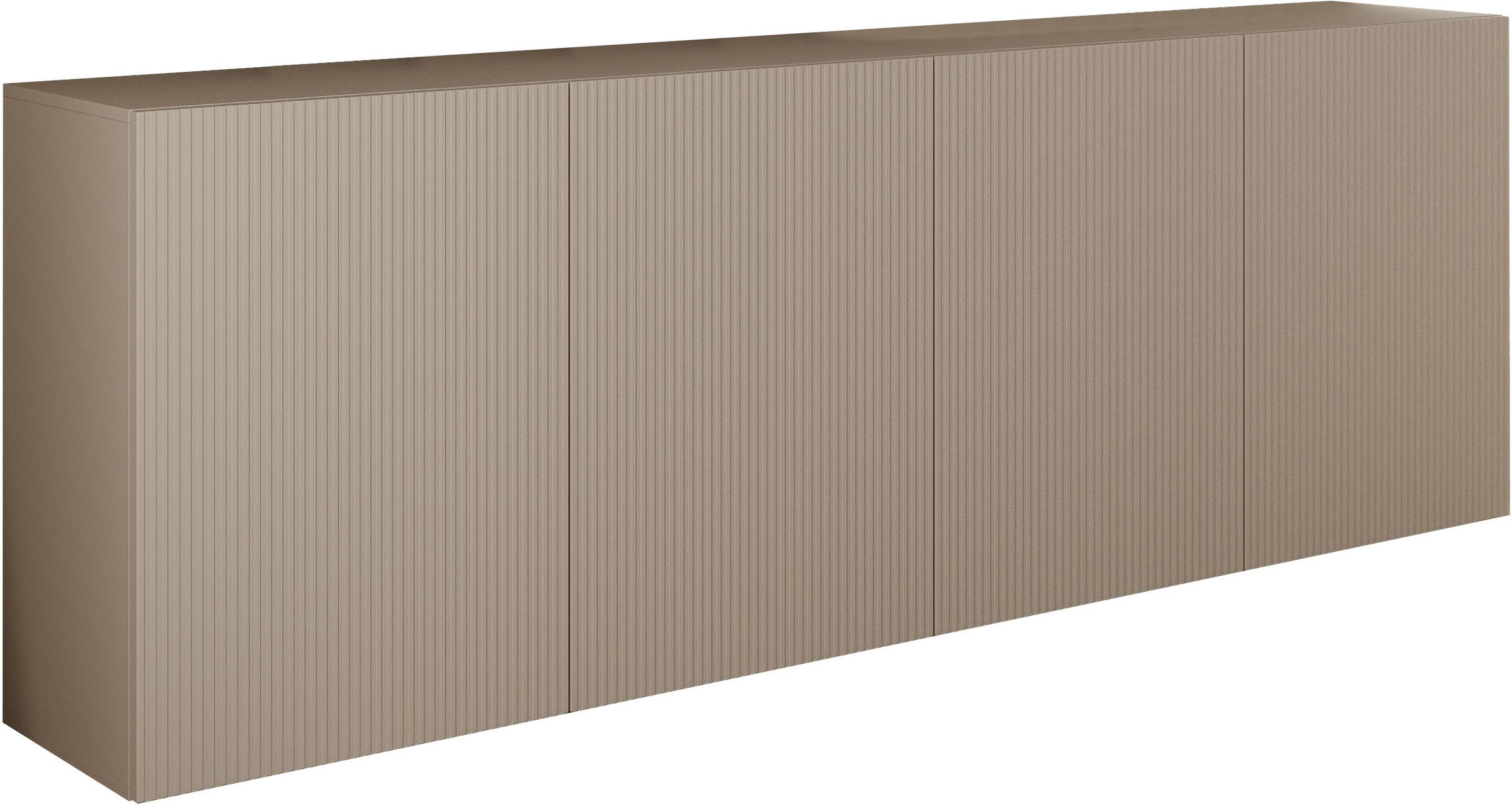 Thumbnail - Home affaire Sideboard "Rio Breite 240 cm, Kommode mit 4 Türen, Anrichte," geriffelte MDF-Fronten, modern u. elegant, vi...