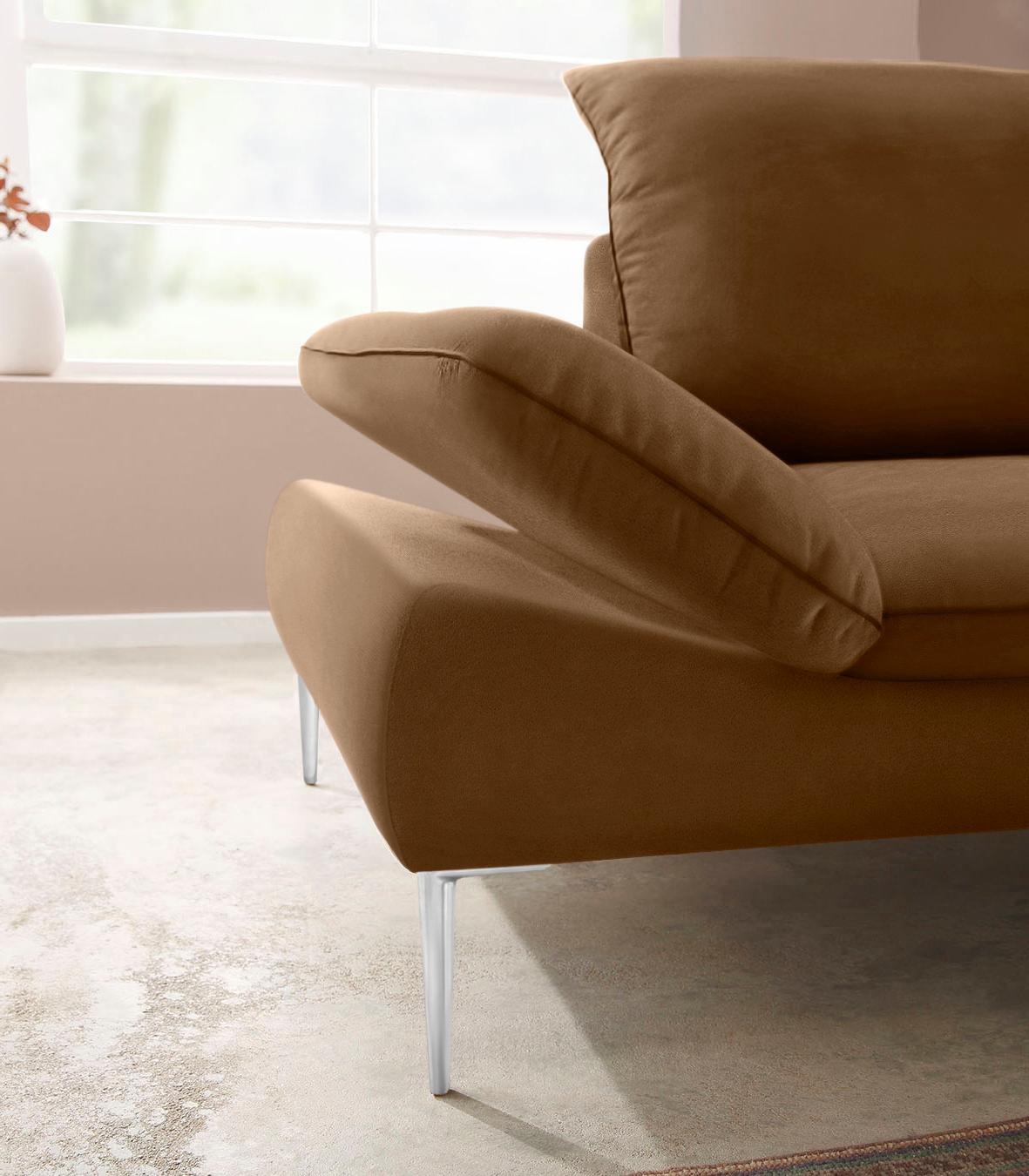 Thumbnail - W.SCHILLIG Ecksofa "enjoy&MORE, Designsofa, elegant und bequem, L-Form" mit Sitztiefenverstellung, Füße Chrom glänzend, ...