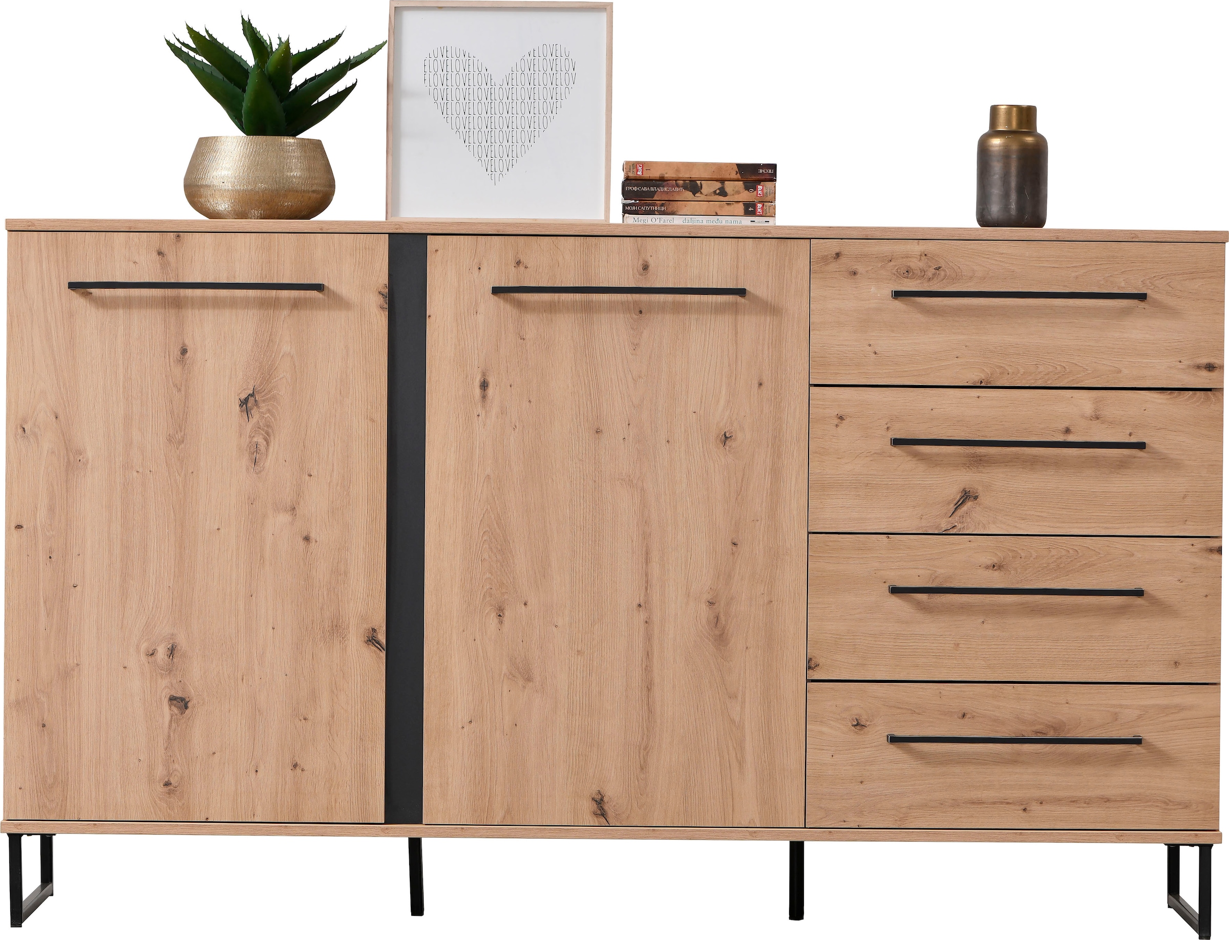 INOSIGN Sideboard »Sardinia«, Kommode, Breite ca. 159 cm