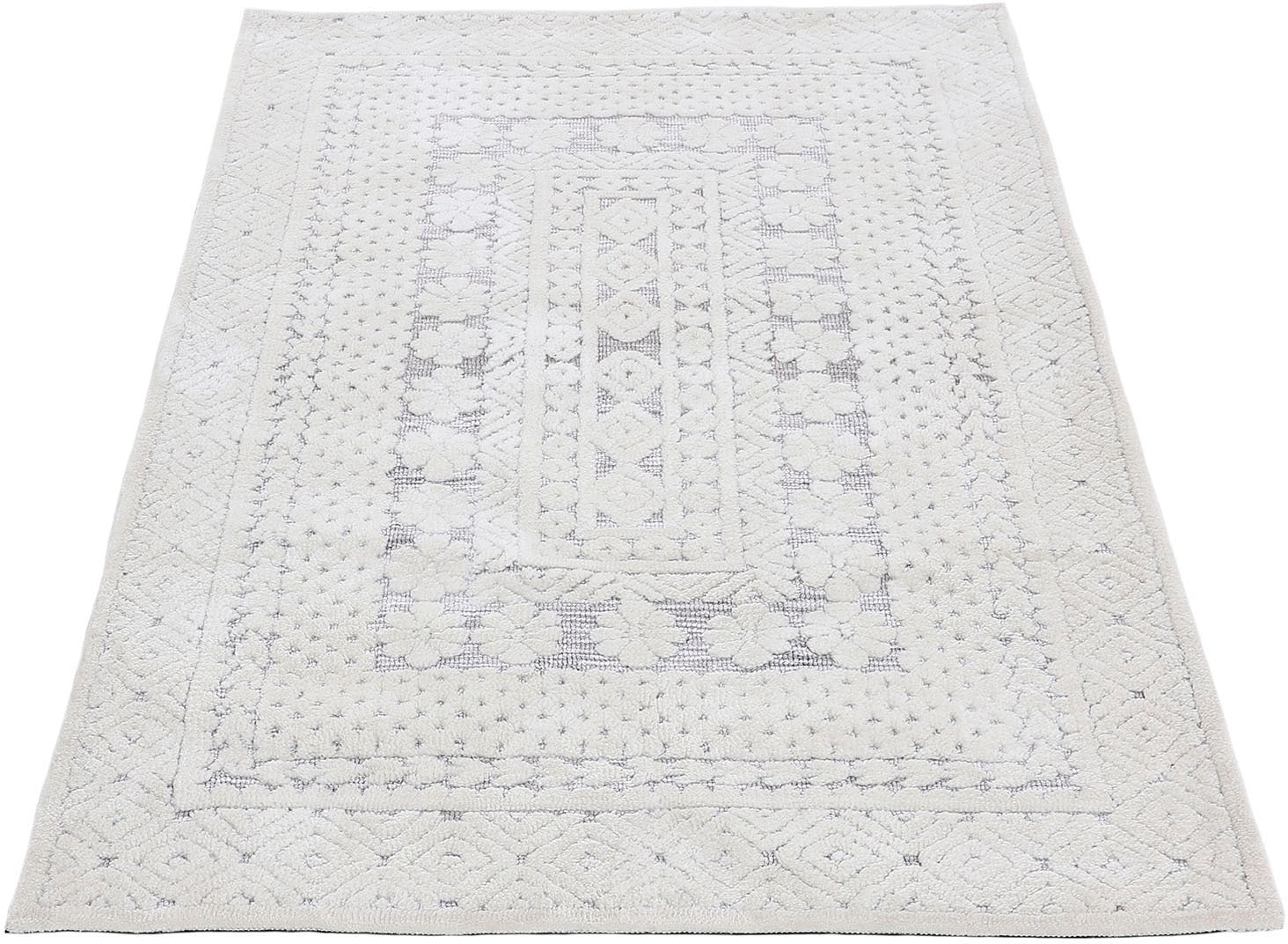 Teppich carpetfine BAUR Hoch-Tief Rechnung | Wohnzimmer Motiv, rechteckig, auf 1«, Blumen »Holly Struktur,