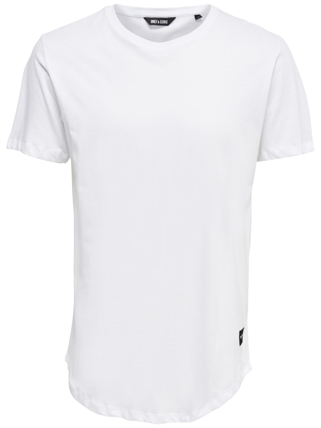 Thumbnail - ONLY & SONS Rundhalsshirt "ONSMATT LONGY SS TEE 5-PACK" Packung, 5 tlg. Baumwolle, relaxed fit, lang geschnitten