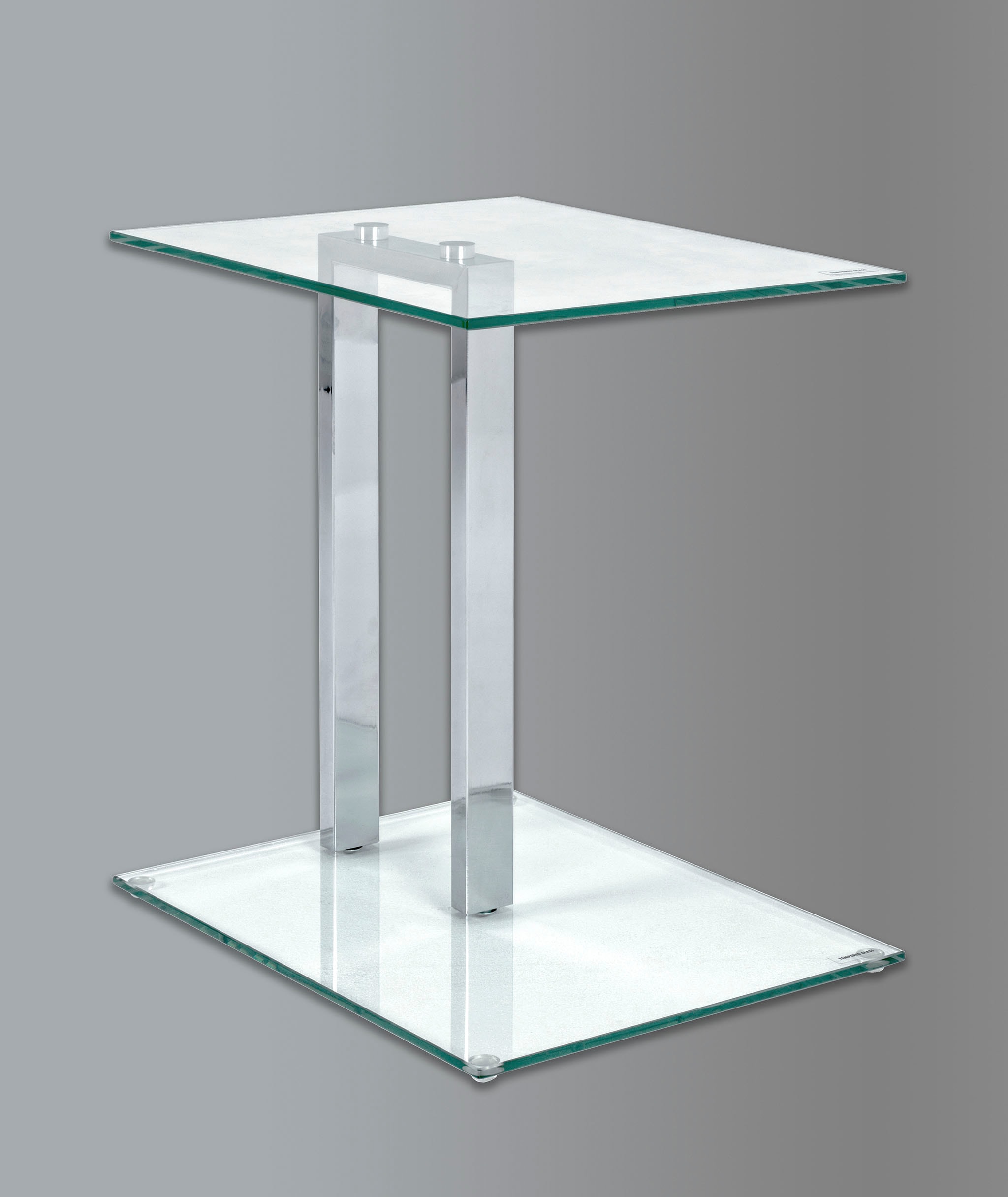 HAKU Beistelltisch "Sofatisch, Wohnzimmertisch" 1 Stk. tlg. rechteckig - aus Metall Silber B/T/H 45/35/50 cm