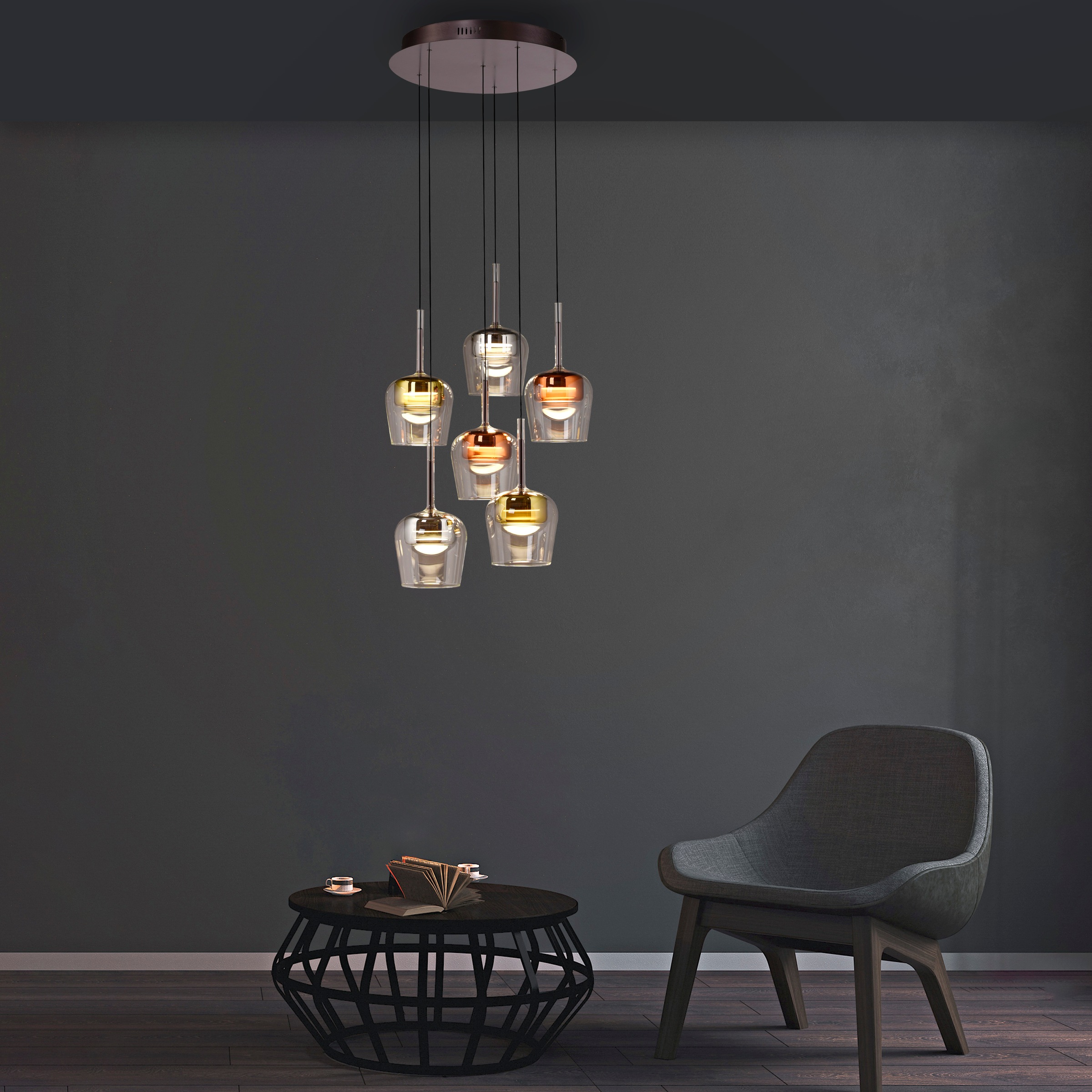 Neuhaus Q SMART HOME LIGHTS LED Pendelleuchte »Q-KON« LED-Board 1 Stk. warmweiß - kaltweiß