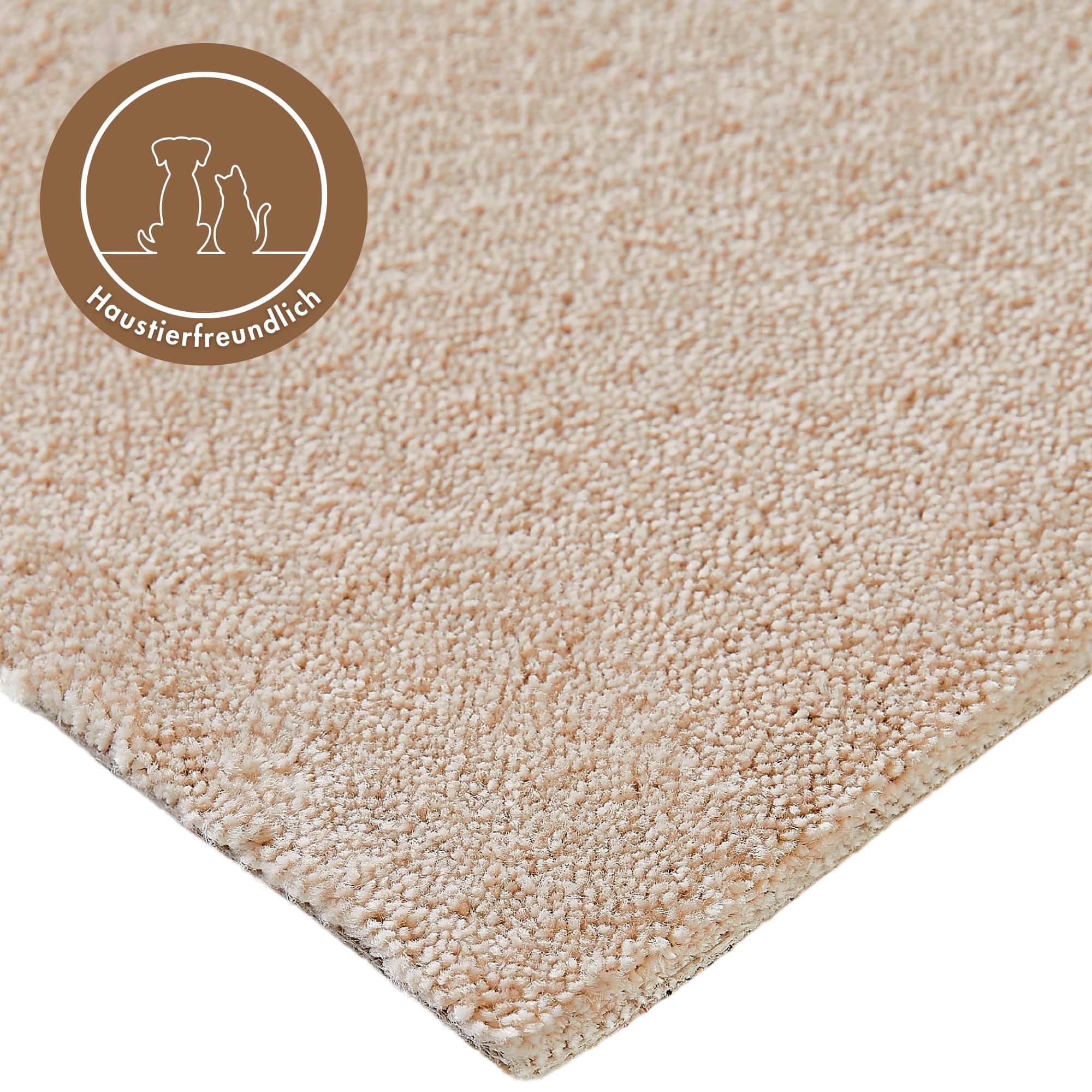 Andiamo Teppichboden »Florenz, Schlinge, Made in Belgium«, rechteckig, 8 mm Höhe, Uni-Farben, Breite 400 cm, strapazierfähig & robust