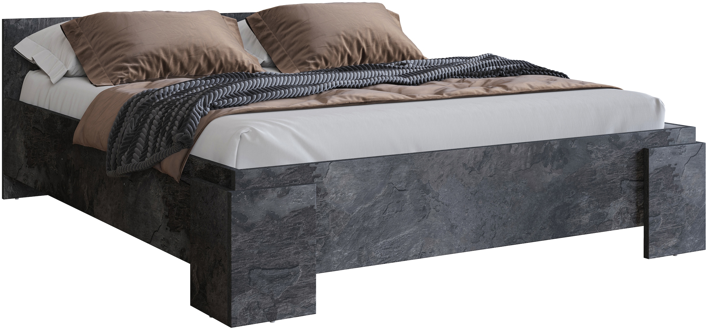 Home affaire Bettgestell "India, FSC-zertifizierter Holzwerkstoff, Made in günstig online kaufen