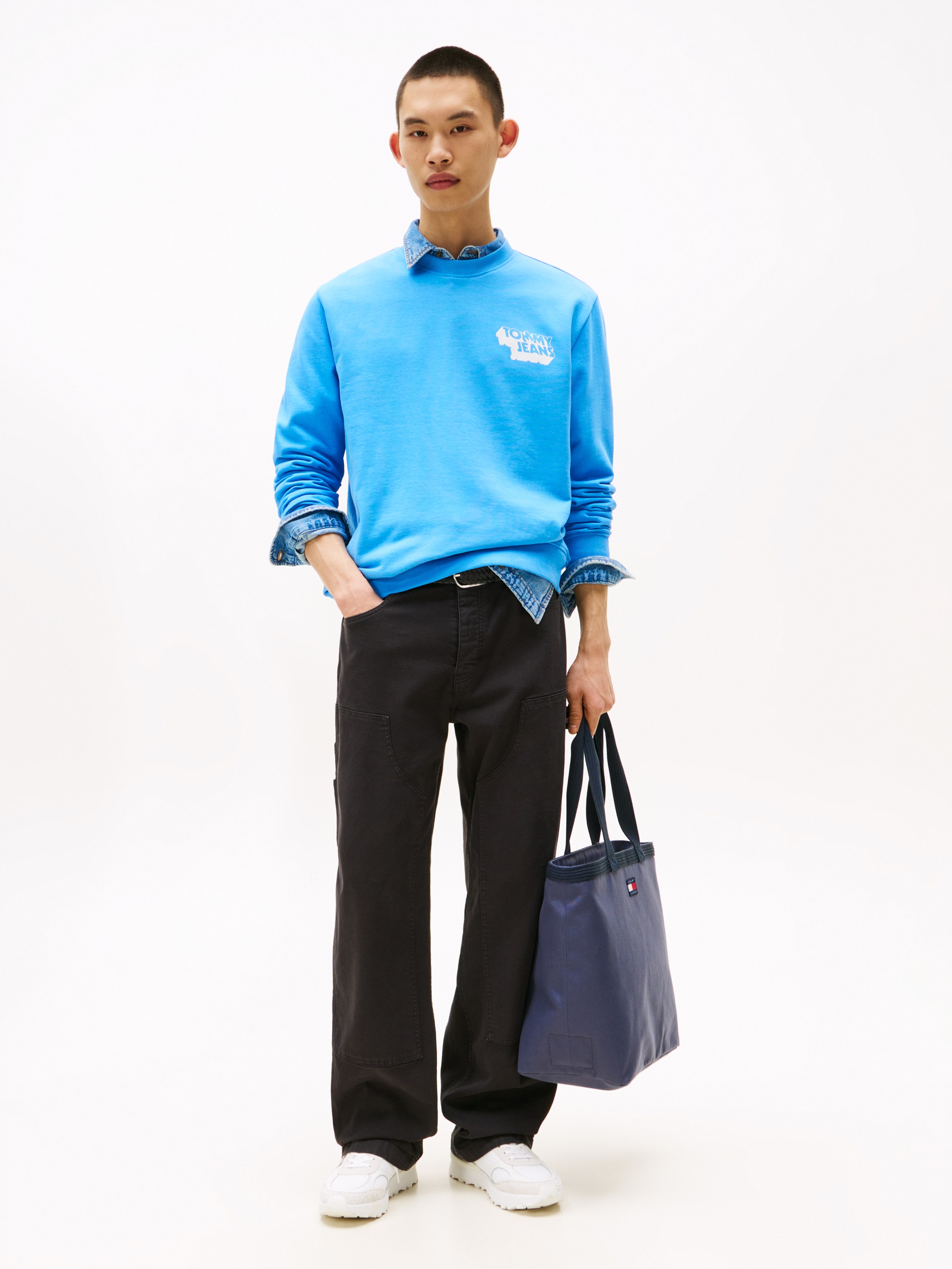 Tommy Jeans Sweatshirt "TJM REG STACK CREW EXT", Mit Rundhalsausschnitt günstig online kaufen