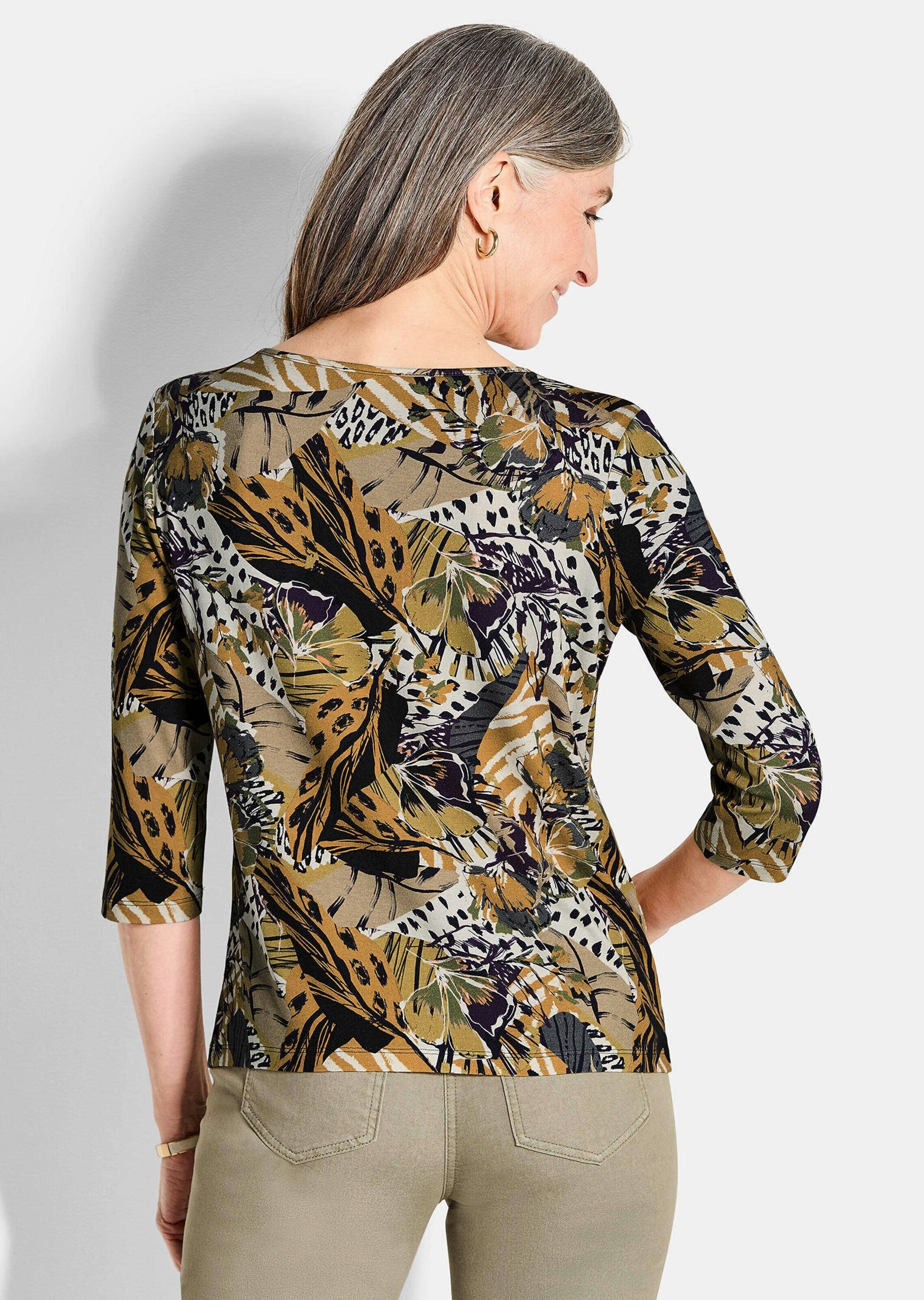 GOLDNER Print-Shirt »Jersey-Shirt mit Animal Print«