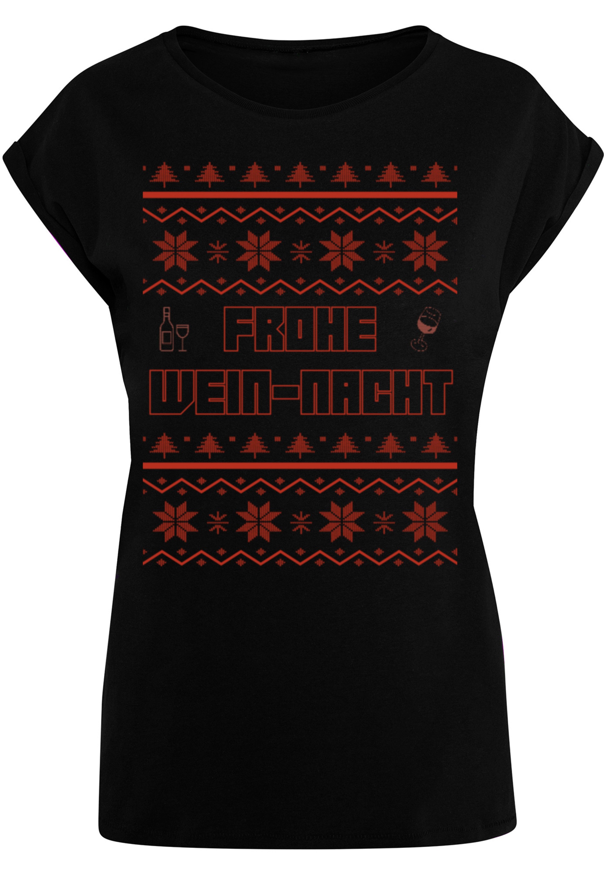 F4NT4STIC T-Shirt »Frohe Wein-Nacht«, Print