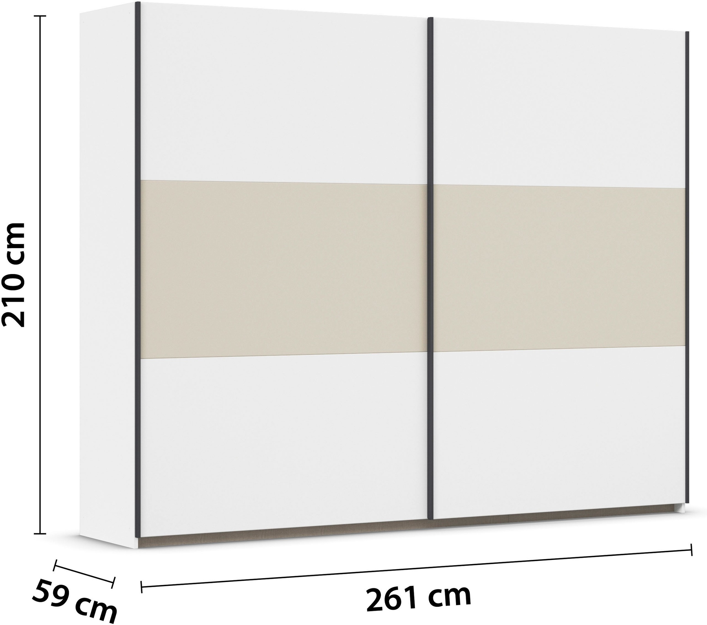 rauch Schwebetürenschrank »Kleiderschrank Schrank Garderobe Garderobenschrank Wäscheschrank NEO«, (in 3 verschiedenen Ausstattungen BASIC/CLASSIC/PREMIUM), mit großzügigem Stauraum und vielfältigen Farbkombinationen