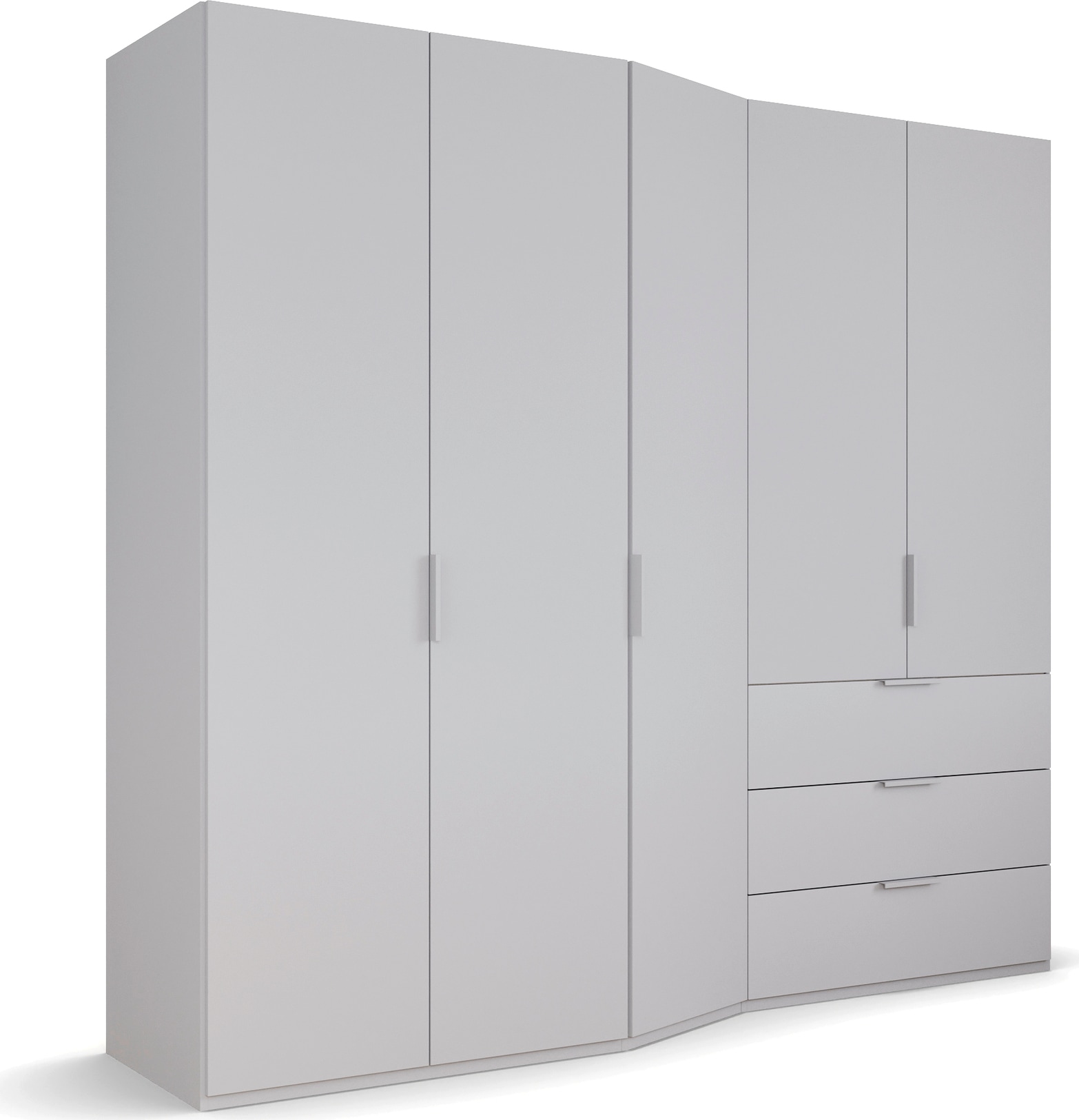 rauch "Kleiderschrank Schrank Garderobe Wäscheschrank WAVE" Breiten 247/297 cm, Höhe 222 cm, inkl. SOFT-CLOSE-FUNKTION, in 2 unterschiedlichen Tiefen, mit Soft-Close Funktion MADE IN GERMANY
