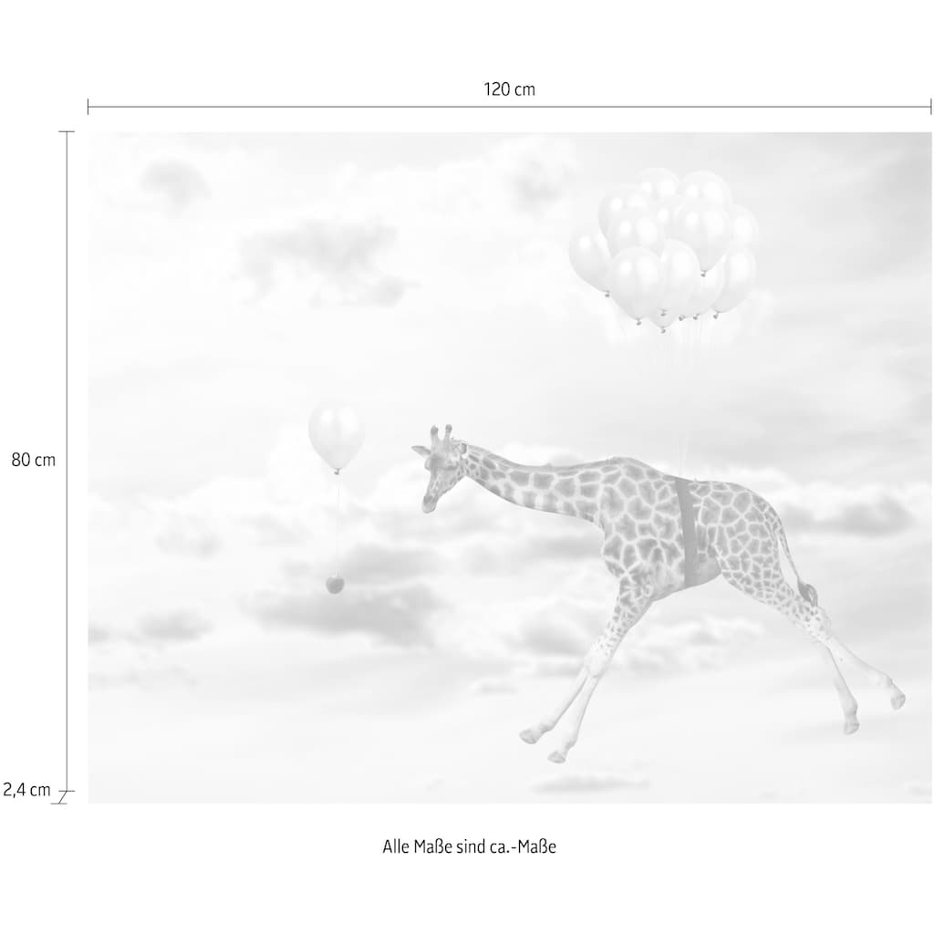 queence Acrylglasbild »fliegende Giraffe«