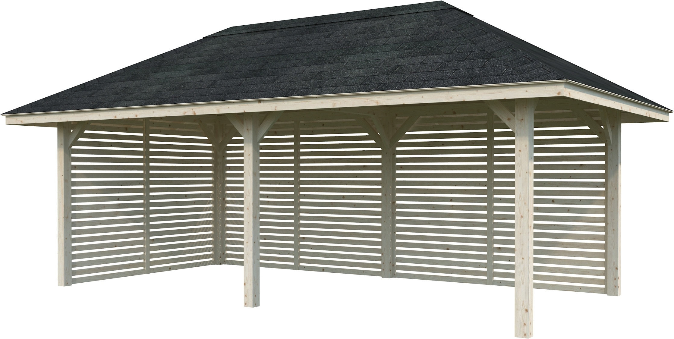 Palmako Holzpavillon »Bianca 16,6 m² Set 109« BxTxH: 672x384x319 cm