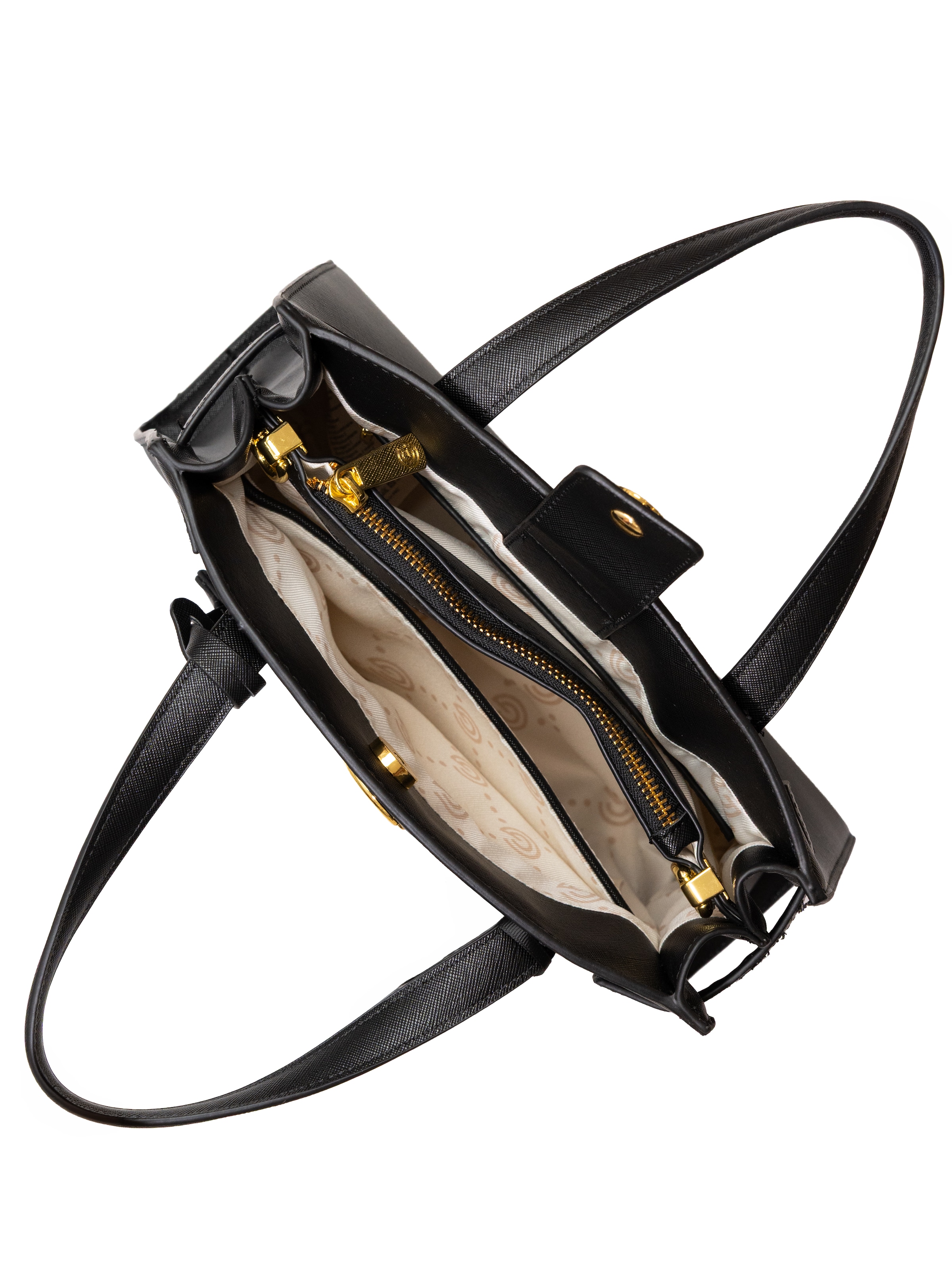 Gabriella GUCCI Handtasche »VALENTINA« Damen Henkeltasche, Schultertasche, Umhängetasche mit Logoapplikation