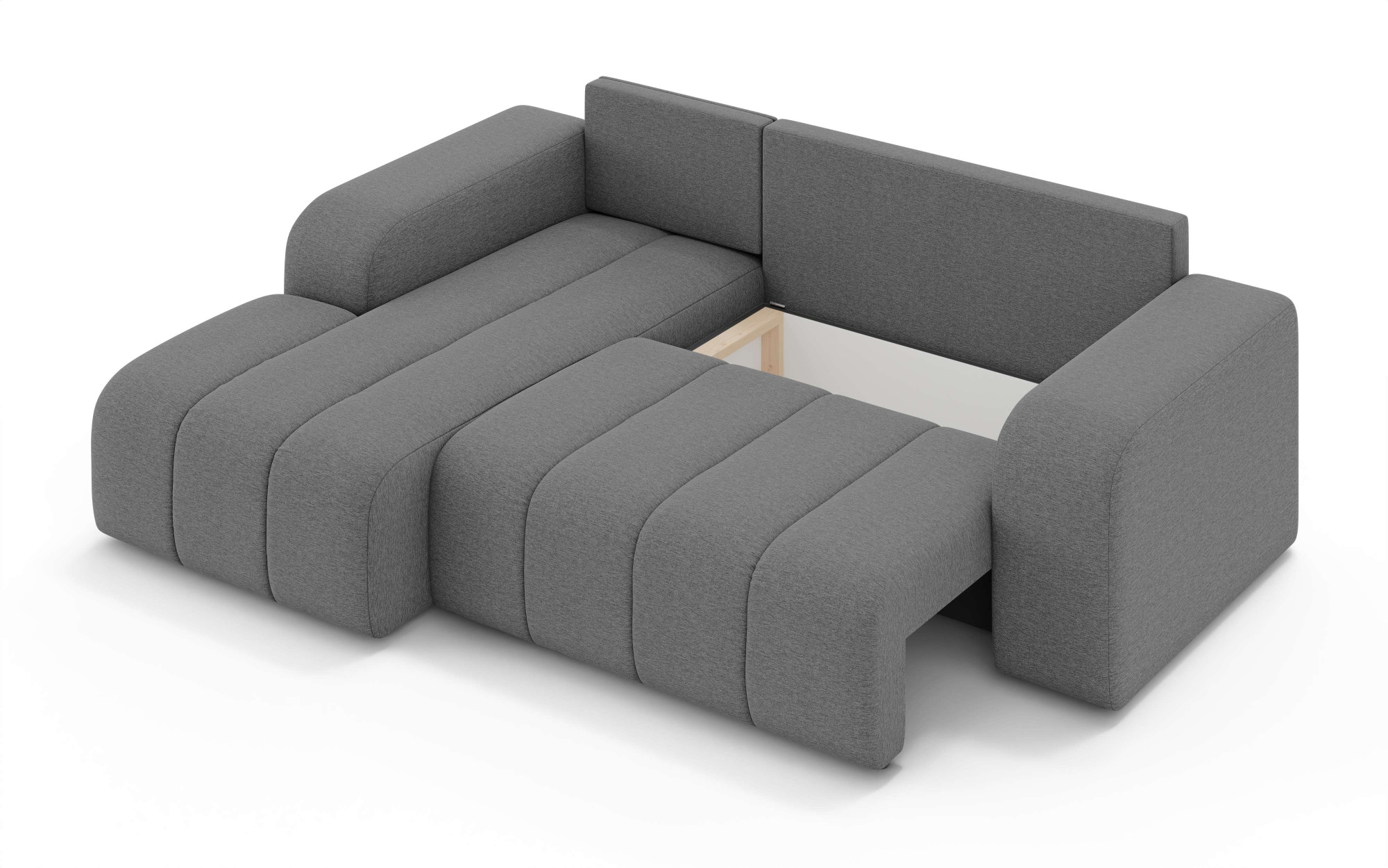 INOSIGN Ecksofa »CASSY L-Form, Schlafsofa mit Bettkasten, Maße B/T/H: 245/165/88 cm«, mit 2 Rückenkissen, Recamiere rechts oder links bestellbar